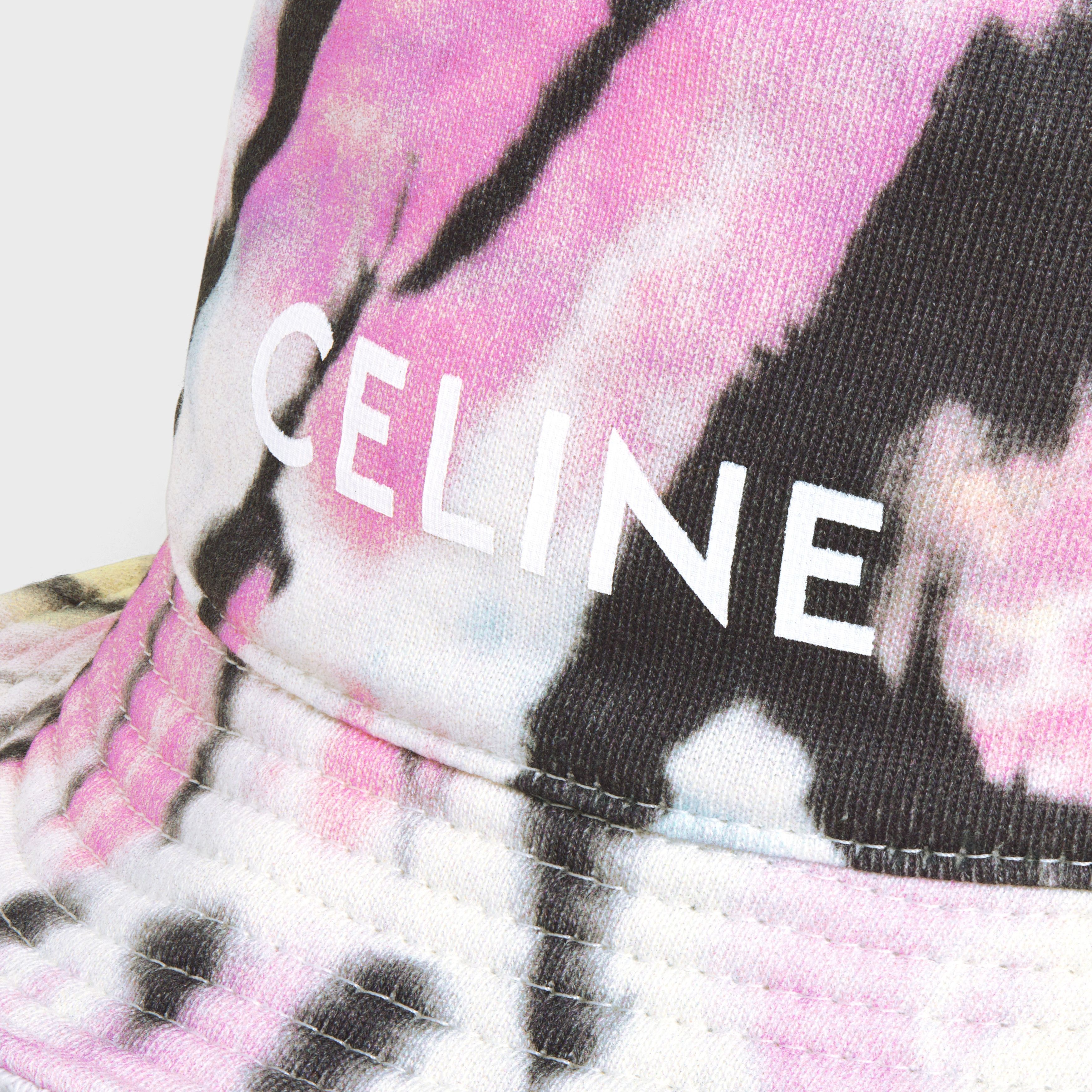 Celine Bucket Hat in Cotton Fleece Multicolor Pastel Size ONE SIZE - 3 Thumbnail