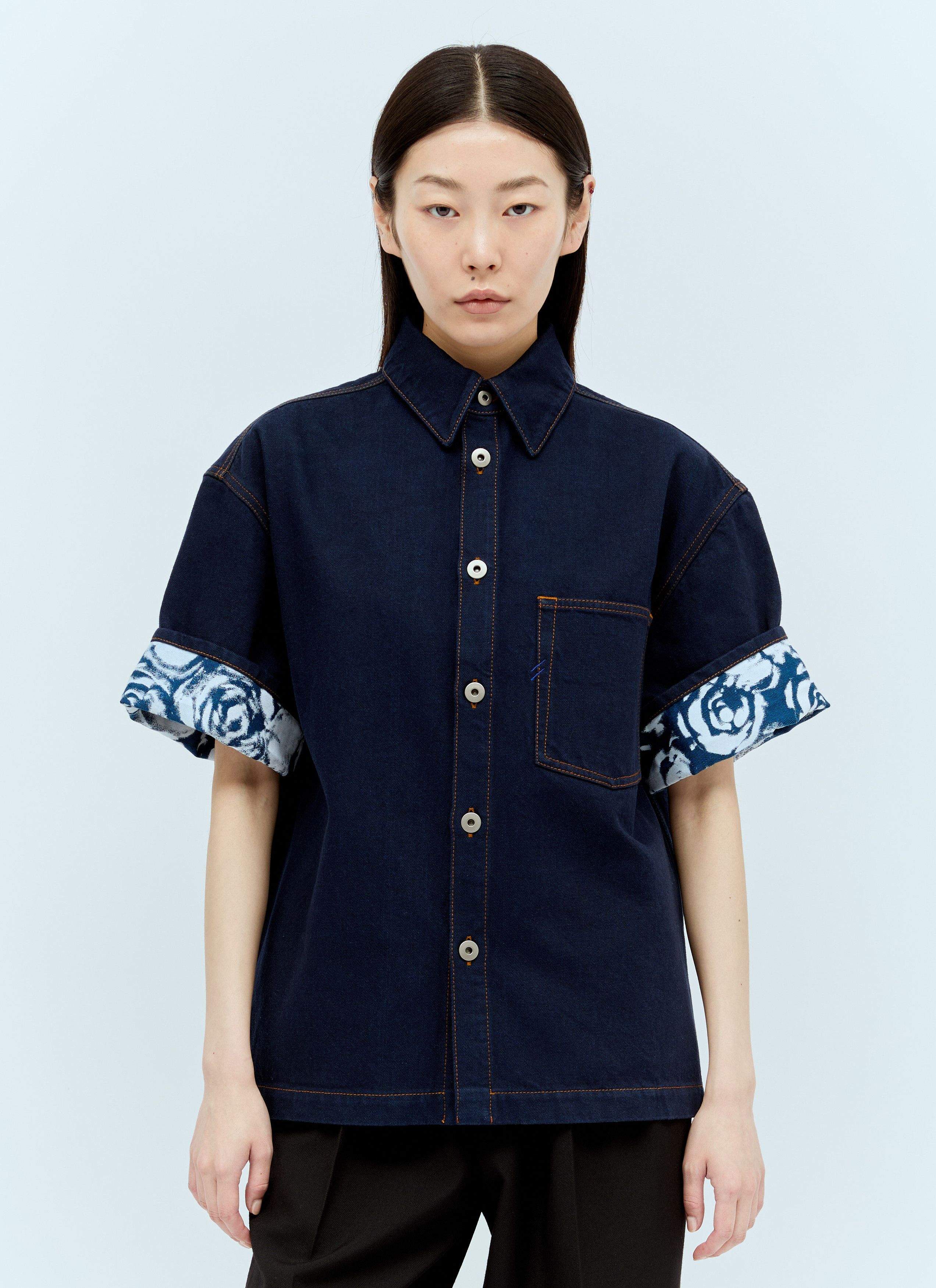 Burberry Heavyweight Denim Shirt Size XS / US 0-2 / IT 36-38 - 2 Thumbnail