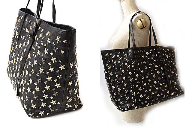 Jimmy Choo Jimmy Choo Jimmy Choo Leather Tote Bag SASHA M Star 