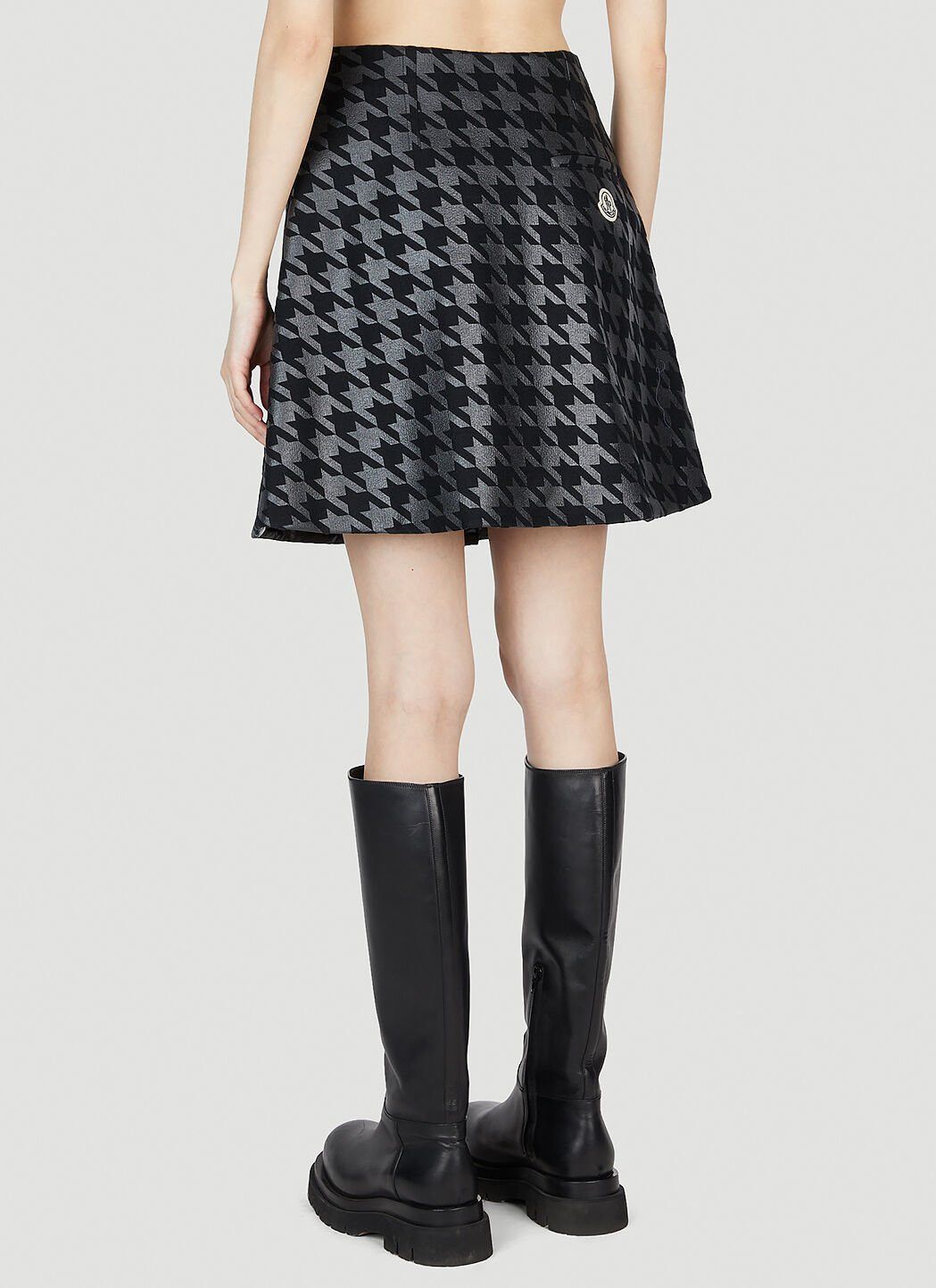 Moncler Houndstooth Mini Skirt Size 27" / US 4 / IT 40 - 4 Thumbnail