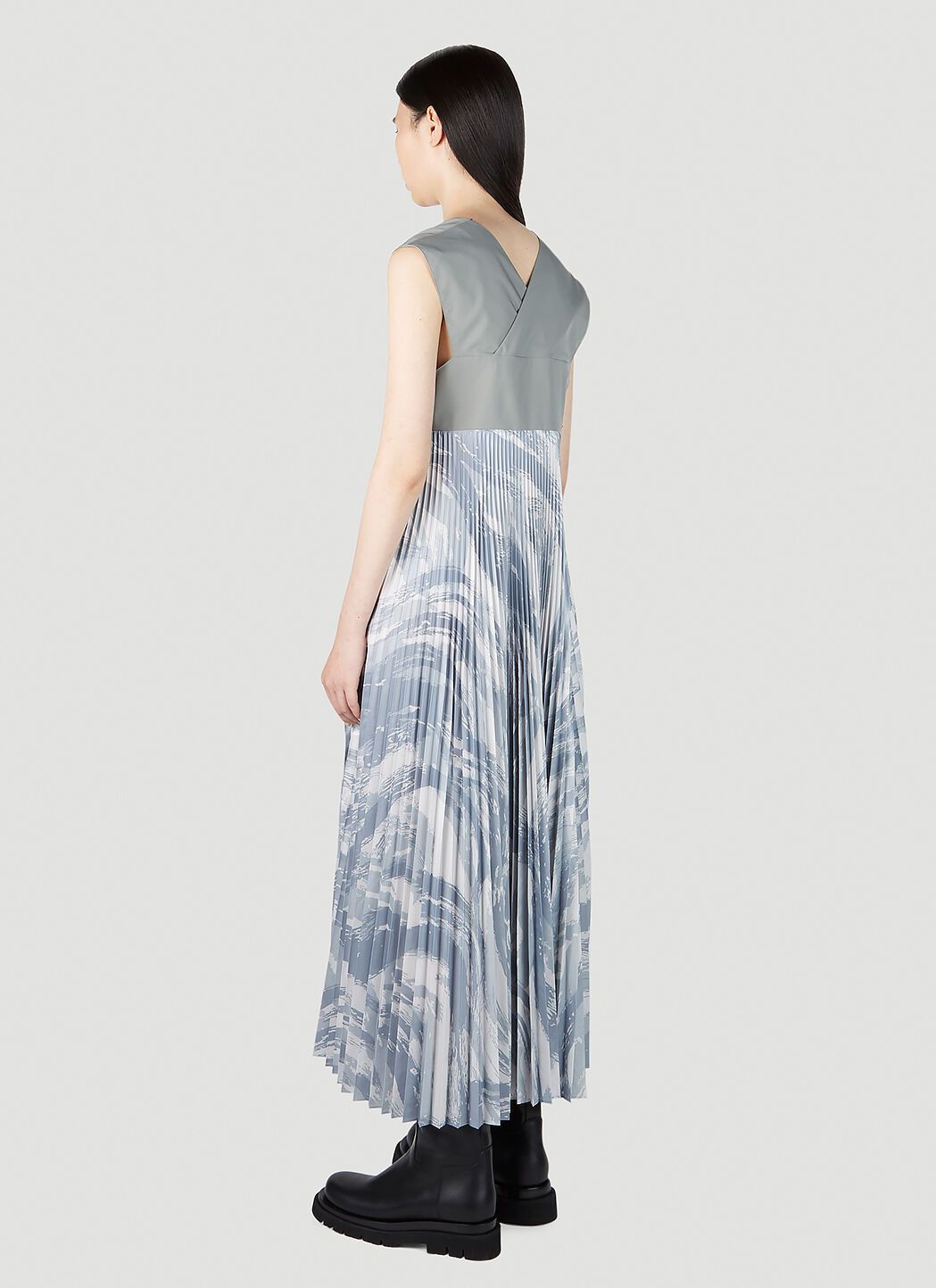 Moncler Pleated Dress Size S / US 4 / IT 40 - 4 Thumbnail