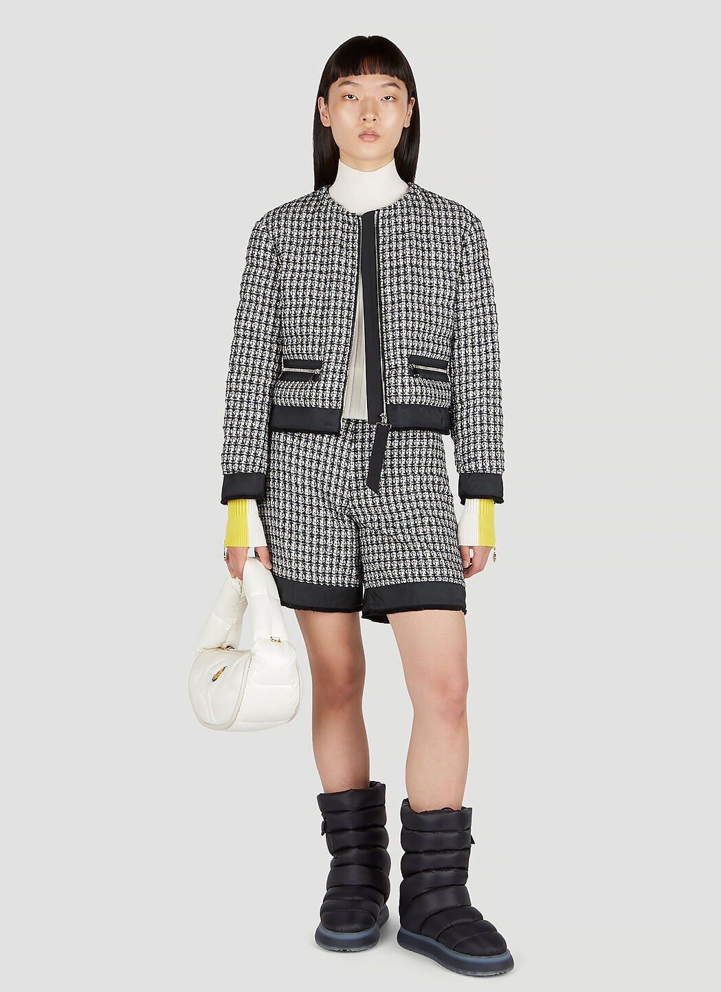 Moncler Tweed Shorts Size 27" / US 4 / IT 40 - 2 Thumbnail