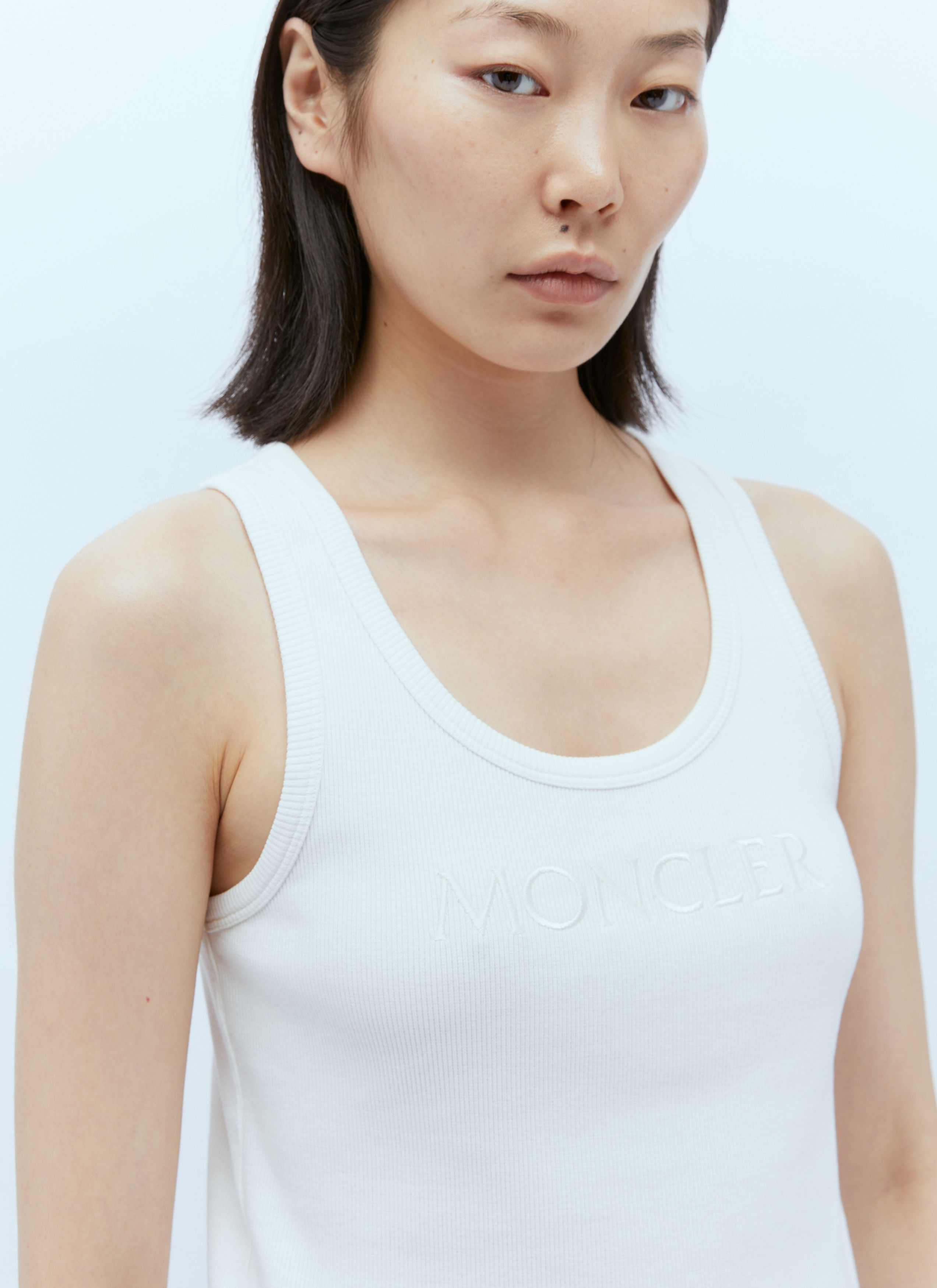 Moncler Logo Embroidery Tank Top Size M / US 6-8 / IT 42-44 - 4 Thumbnail