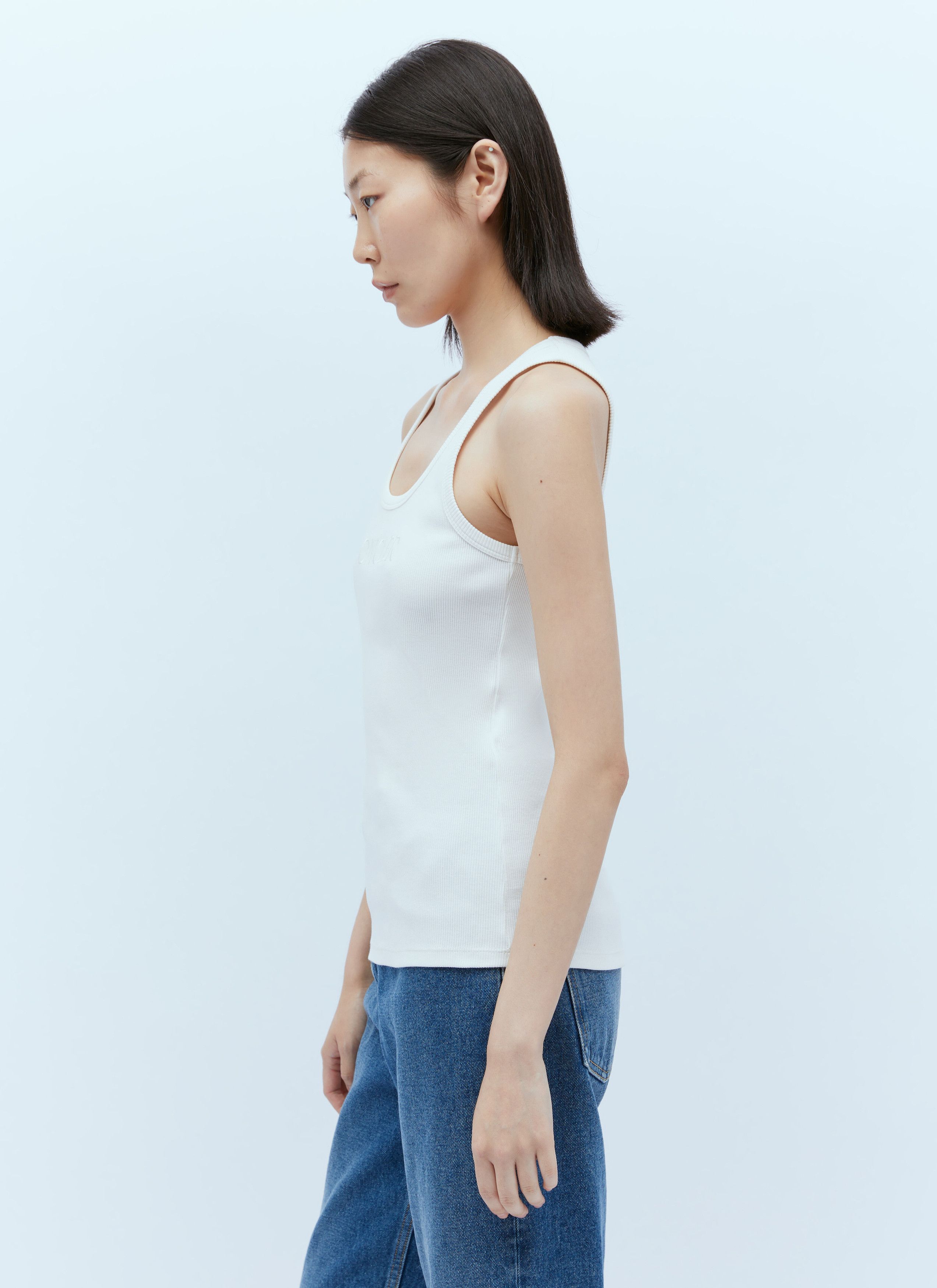 Moncler Logo Embroidery Tank Top Size M / US 6-8 / IT 42-44 - 3 Thumbnail