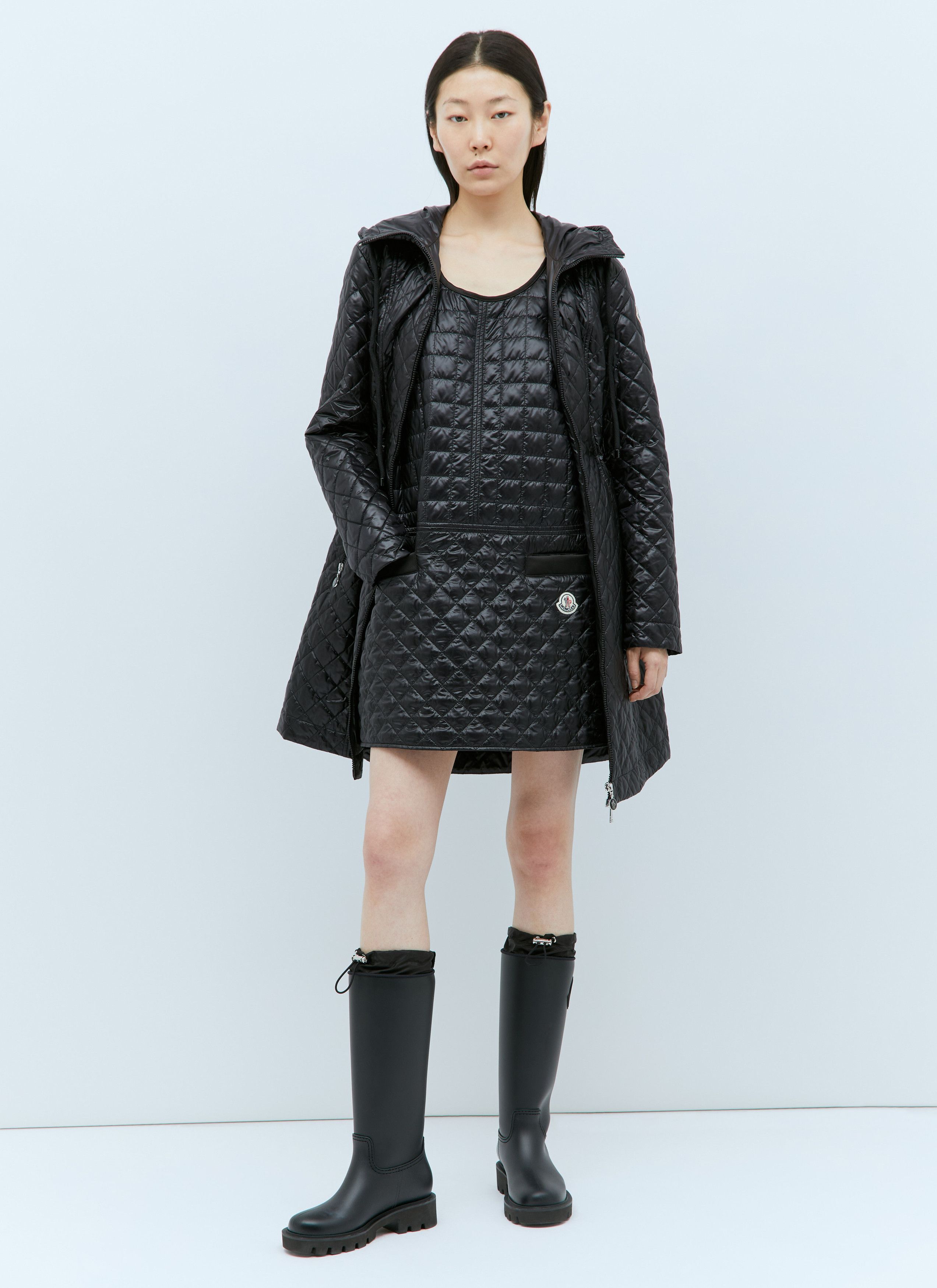 Moncler Quilted Mini Dress Size S / US 4 / IT 40 - 6 Thumbnail