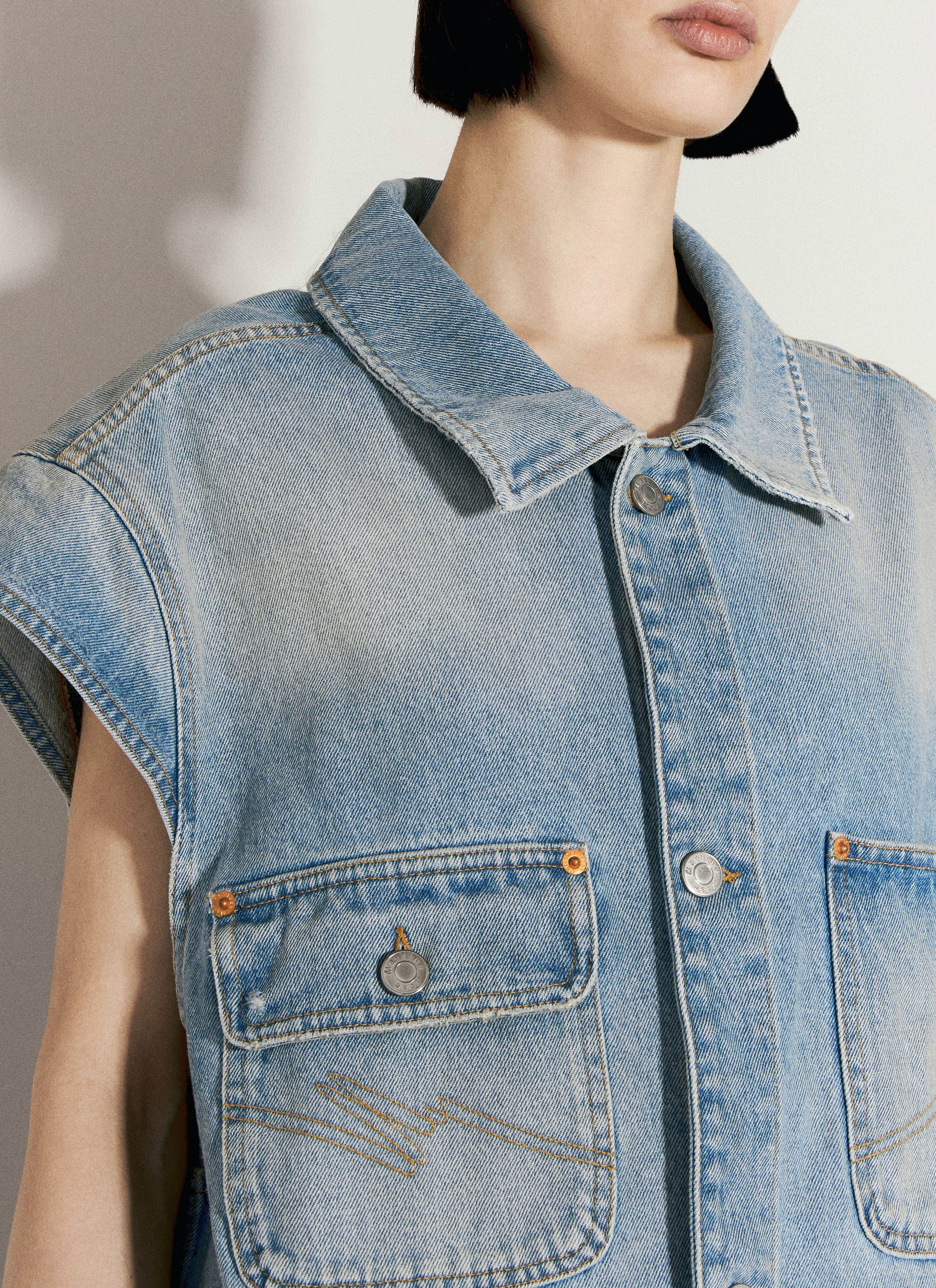 Martine Rose Denim Gilet Size XS / US 0-2 / IT 36-38 - 5 Thumbnail