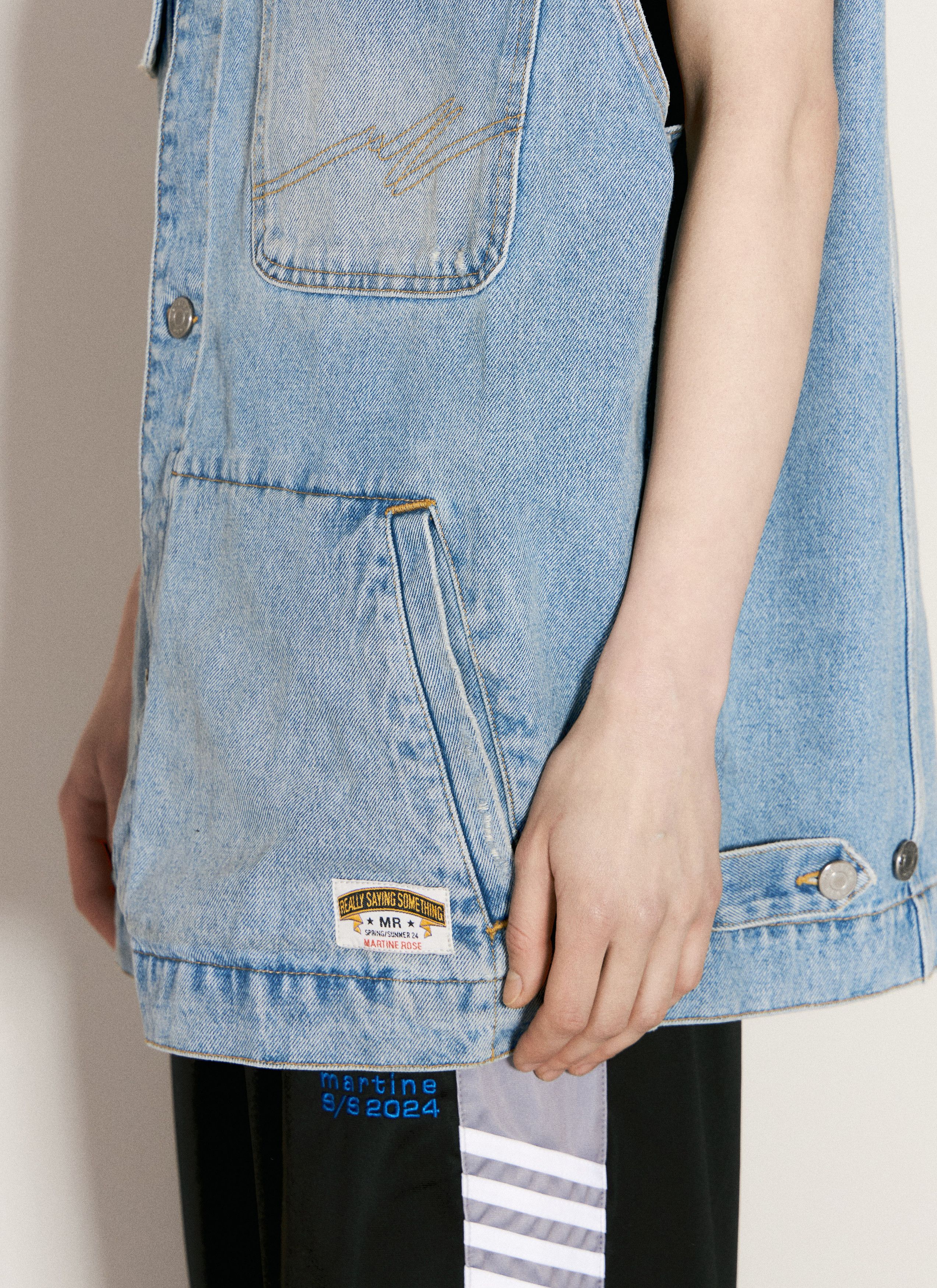 Martine Rose Denim Gilet Size XS / US 0-2 / IT 36-38 - 4 Thumbnail