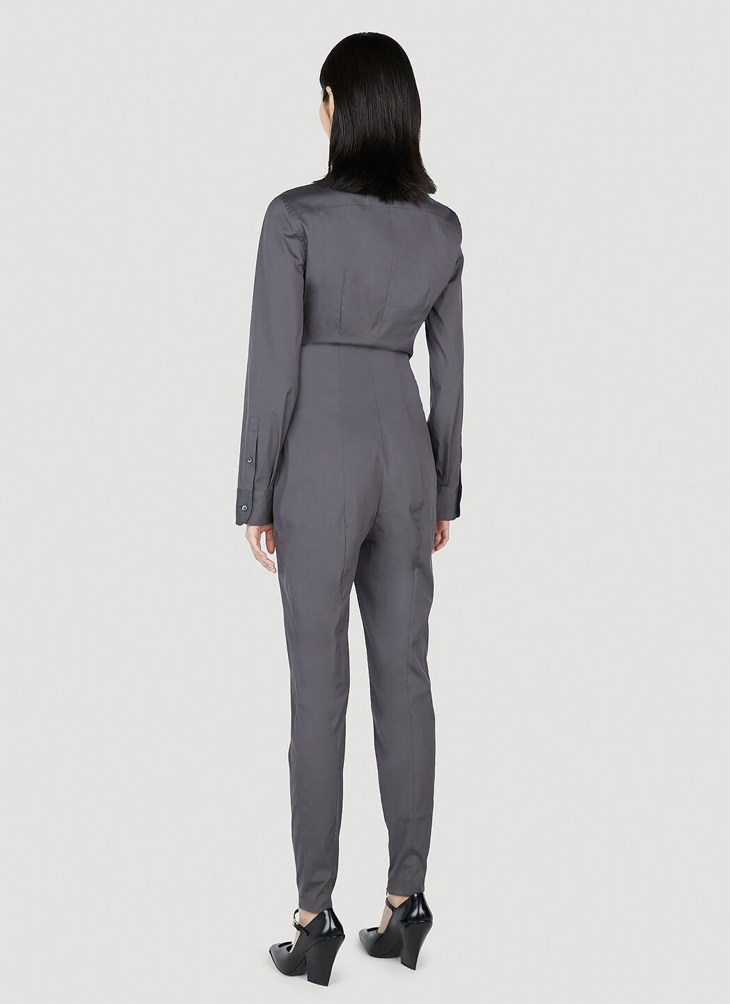 Prada Classic Collar Jumpsuit Size 26" / US 2 / IT 38 - 4 Thumbnail