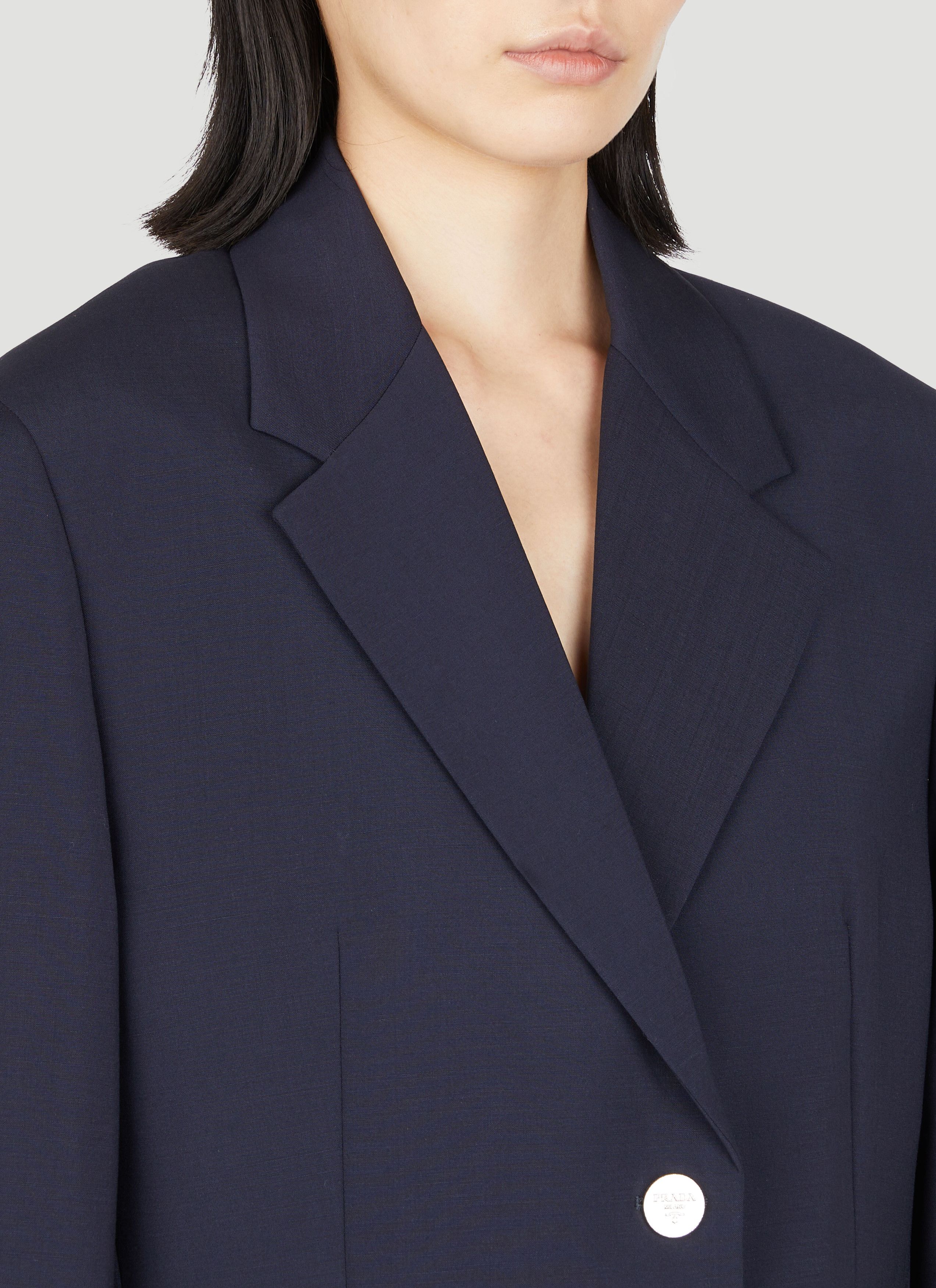 Prada Wool Mohair Suit Blazer Size S / US 4 / IT 40 - 5 Thumbnail