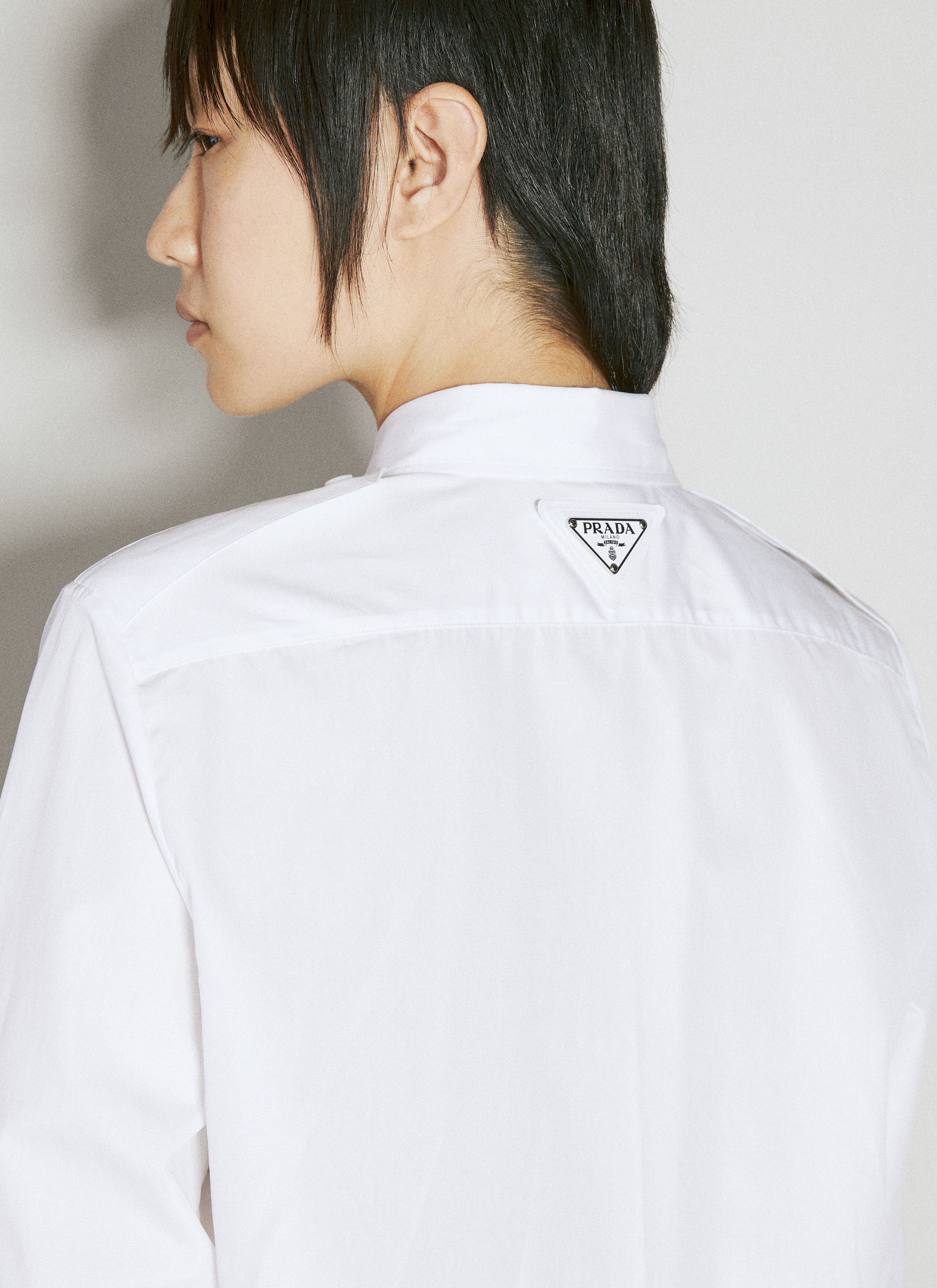 Prada Classic Shirt With Embellished Buttons Size XS / US 0-2 / IT 36-38 - 5 Thumbnail