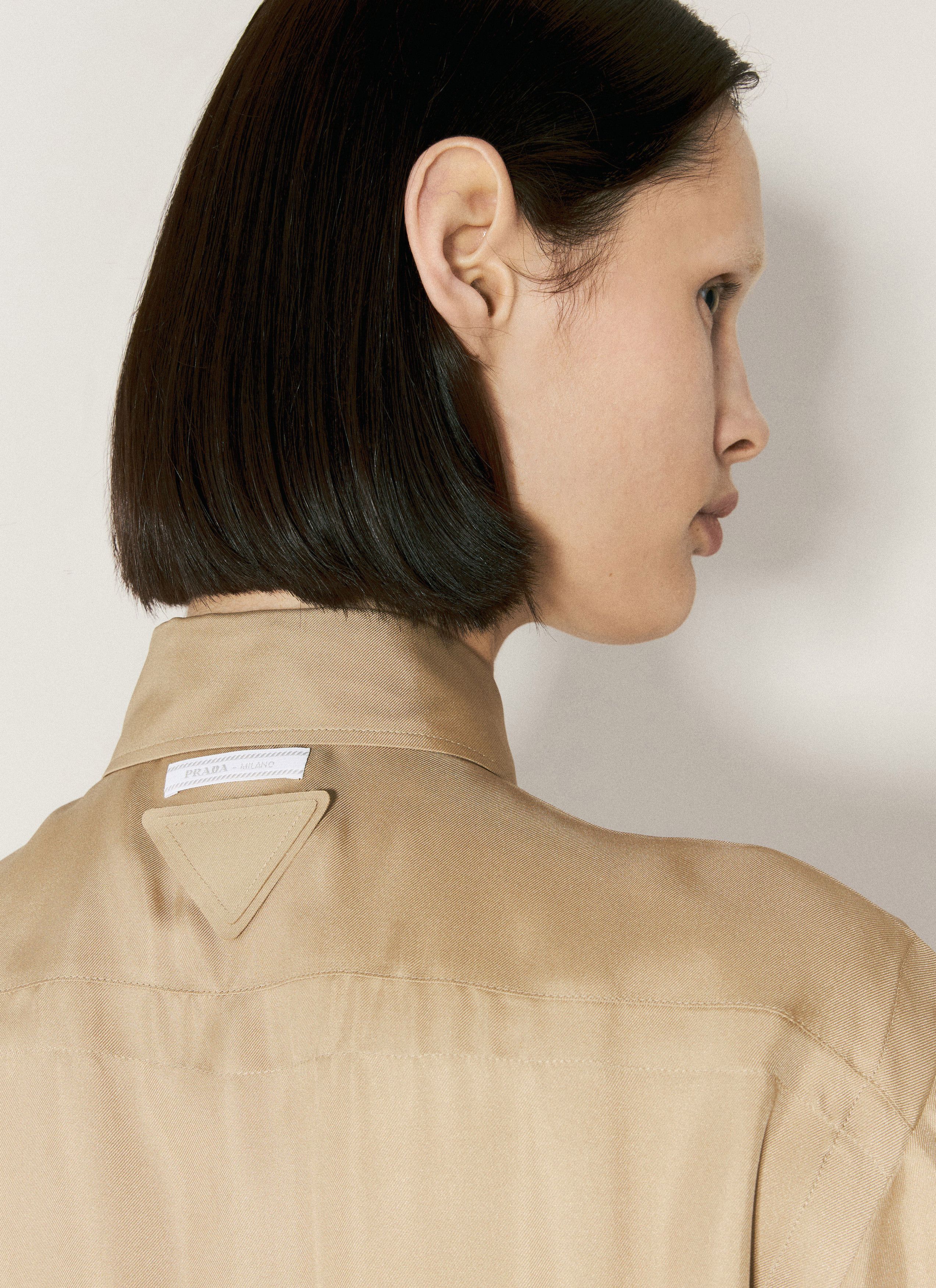 Prada Ombre Silk Shirt Size XS / US 0-2 / IT 36-38 - 4 Thumbnail