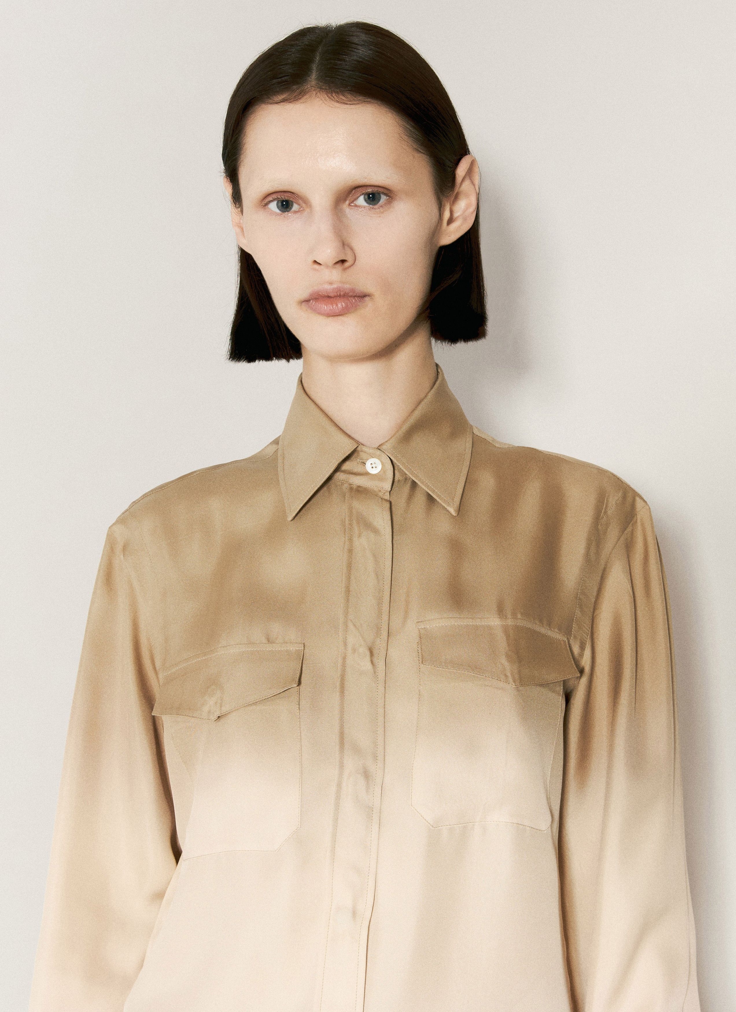 Prada Ombre Silk Shirt Size S / US 4 / IT 40 - 5 Thumbnail