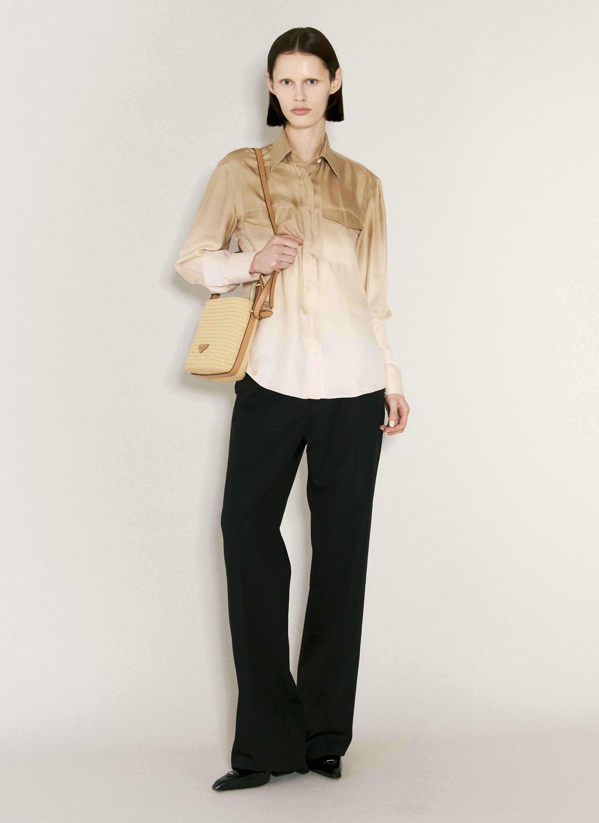 Prada Ombre Silk Shirt Size S / US 4 / IT 40 - 2 Thumbnail