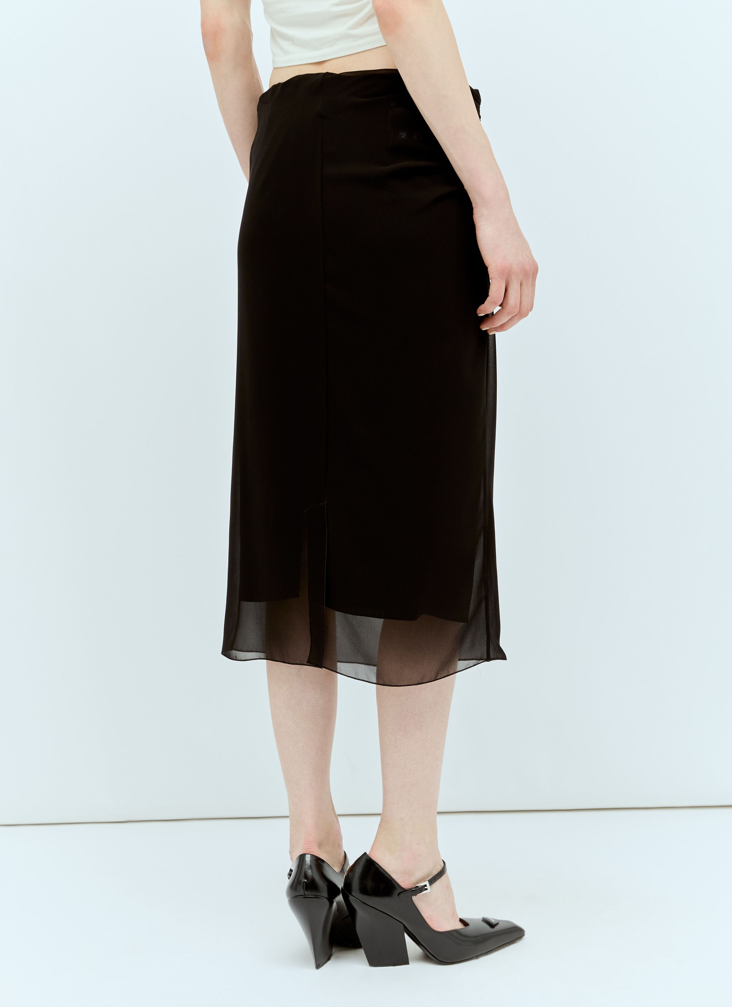 Prada Georgette Midi Skirt Size 27" / US 4 / IT 40 - 5 Thumbnail