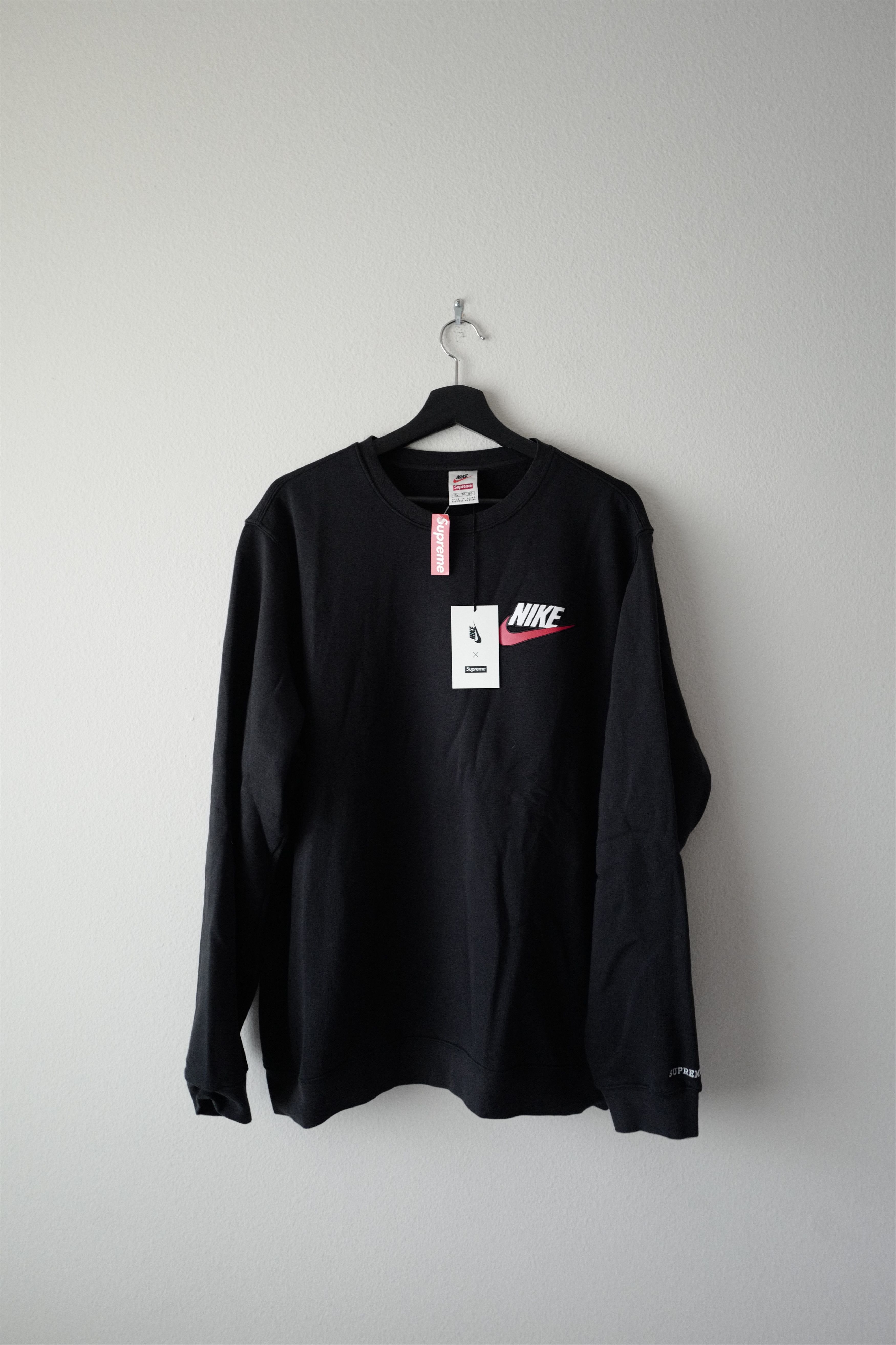 Supreme F/W 2018 Supreme x Nike Crewneck (black) | Grailed