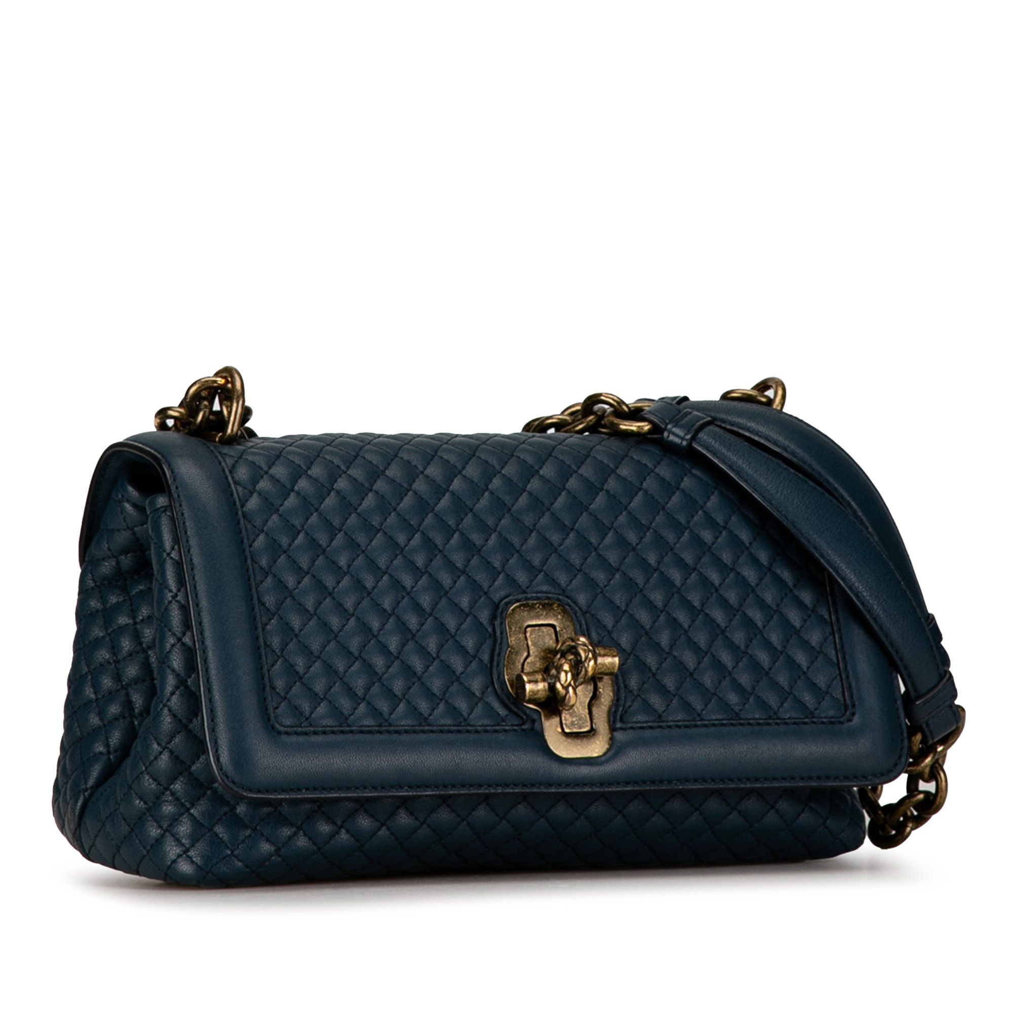 Bottega Veneta Bottega Veneta Quilted Leather Olimpia Knot Shoulder Bag Size ONE SIZE - 2 Thumbnail