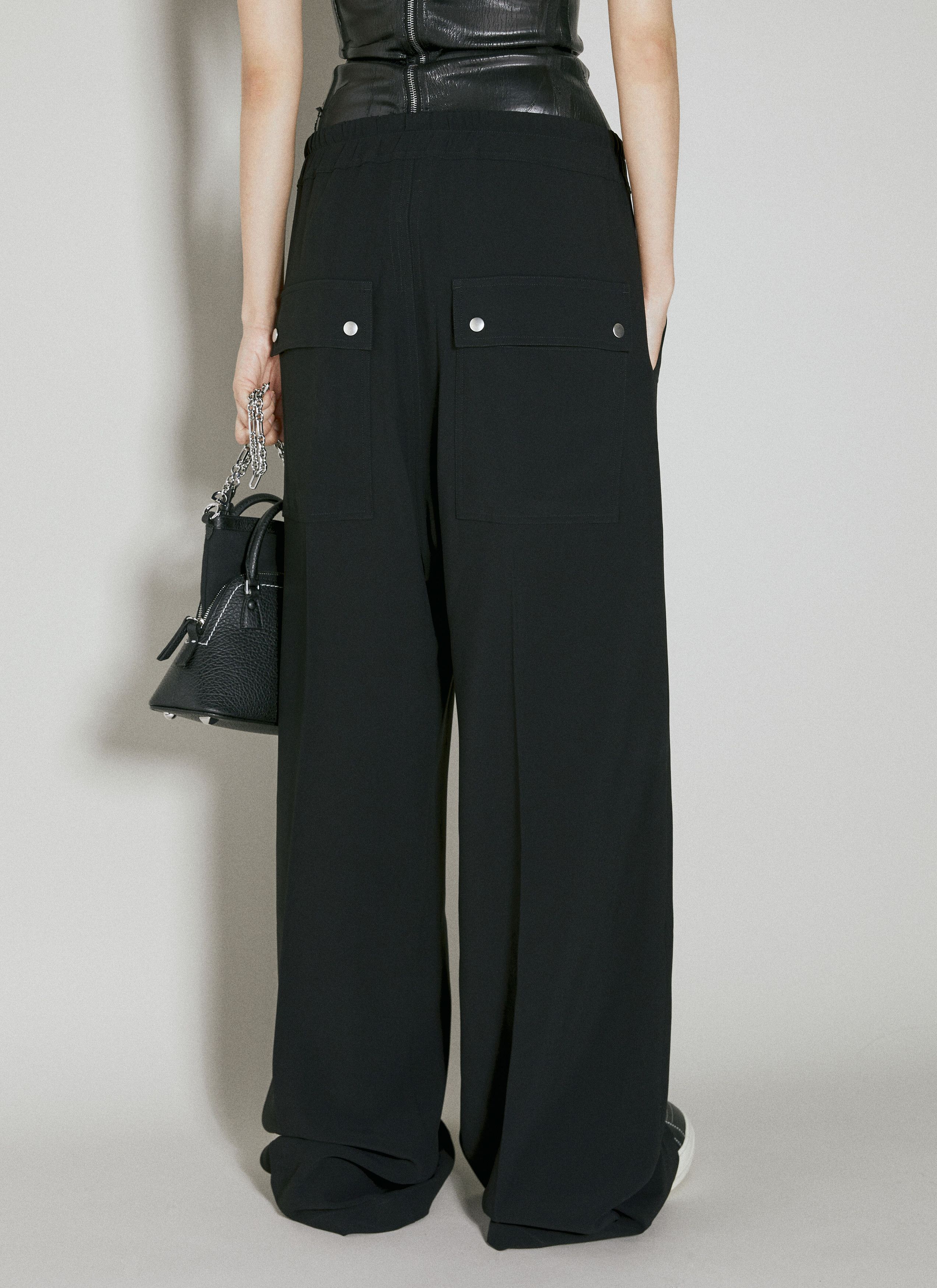 Rick Owens Cargo Drawstring Pants Size 27" / US 4 / IT 40 - 6 Thumbnail