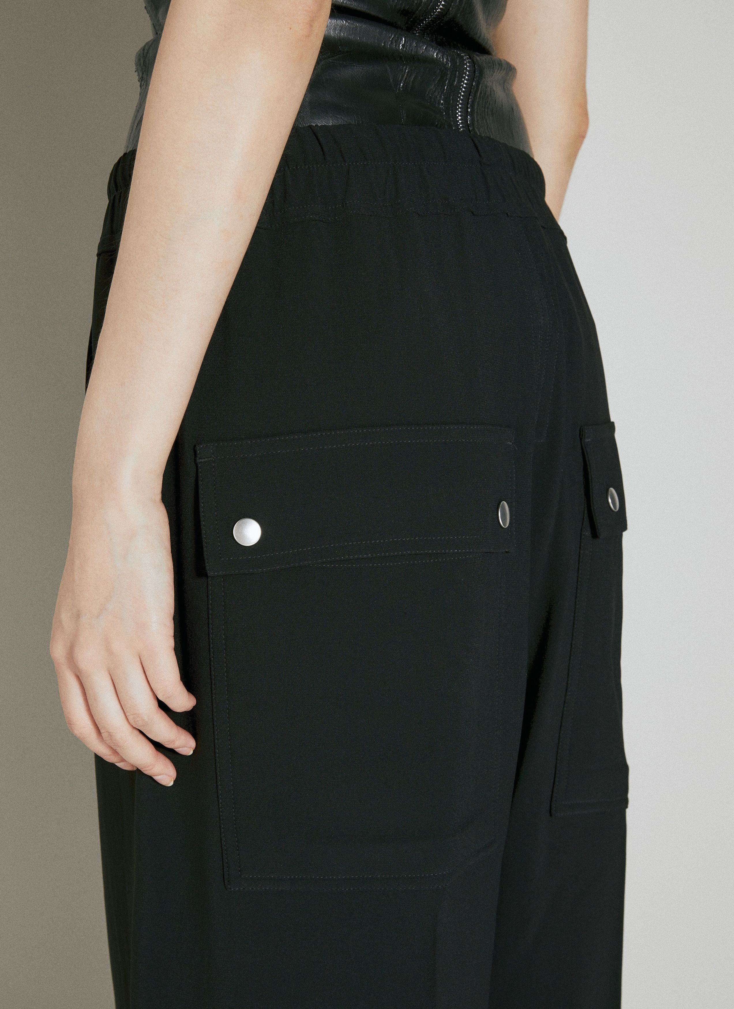 Rick Owens Cargo Drawstring Pants Size 27" / US 4 / IT 40 - 4 Thumbnail