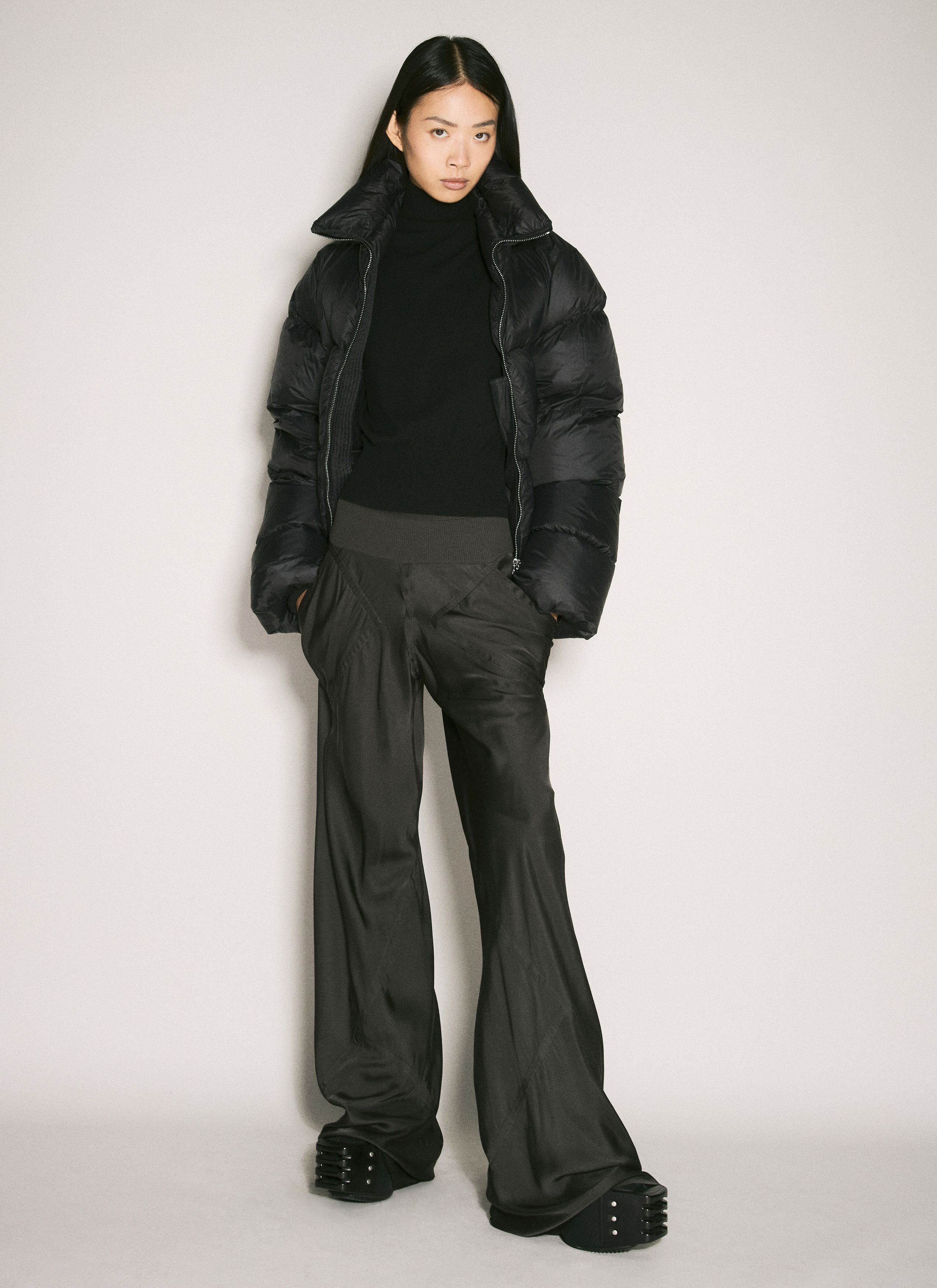 Rick Owens Bias Satin Pants Size 27" / US 4 / IT 40 - 2 Thumbnail