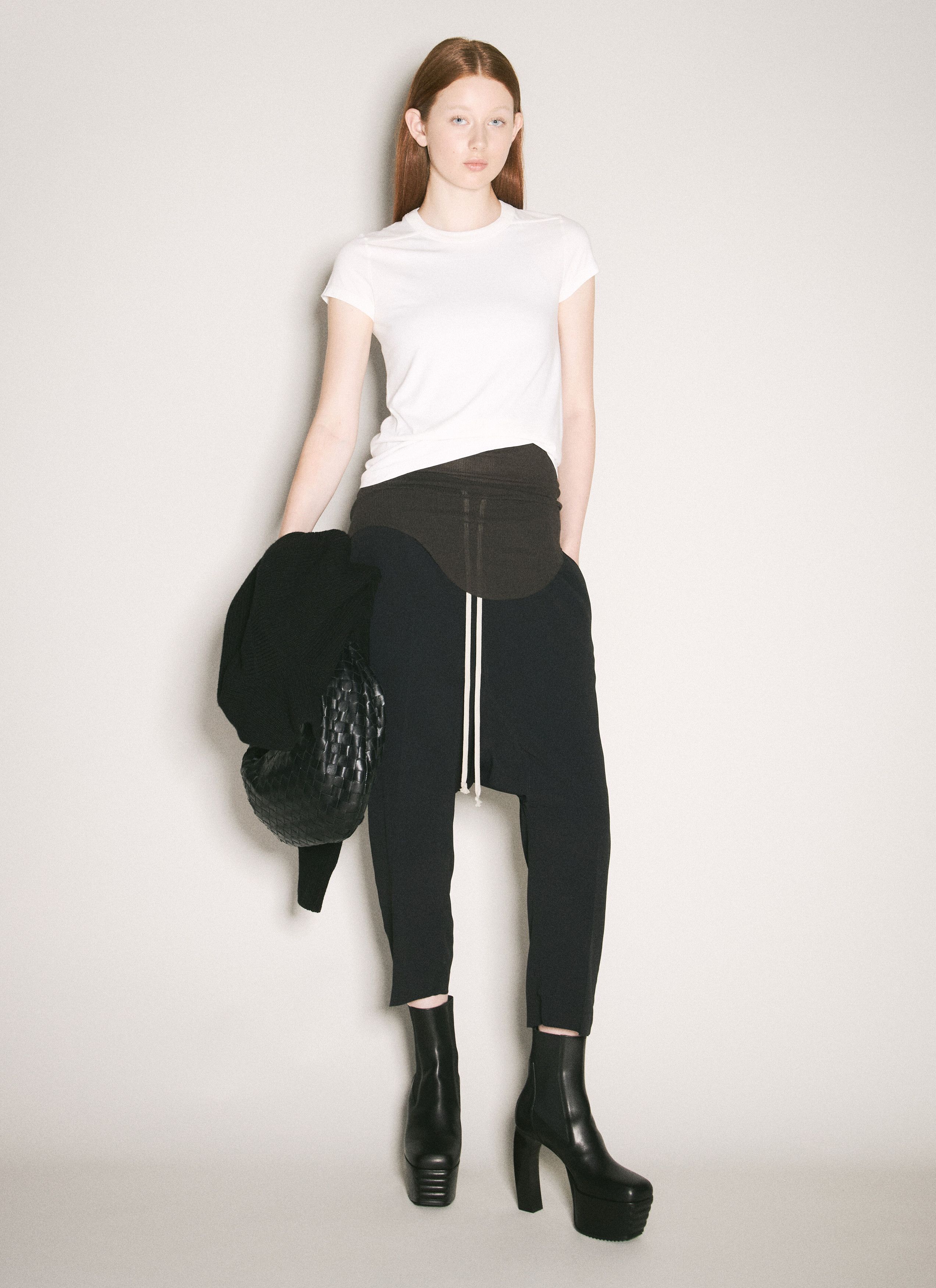 Rick Owens Cropped Level T-Shirt Size S / US 4 / IT 40 - 2 Thumbnail