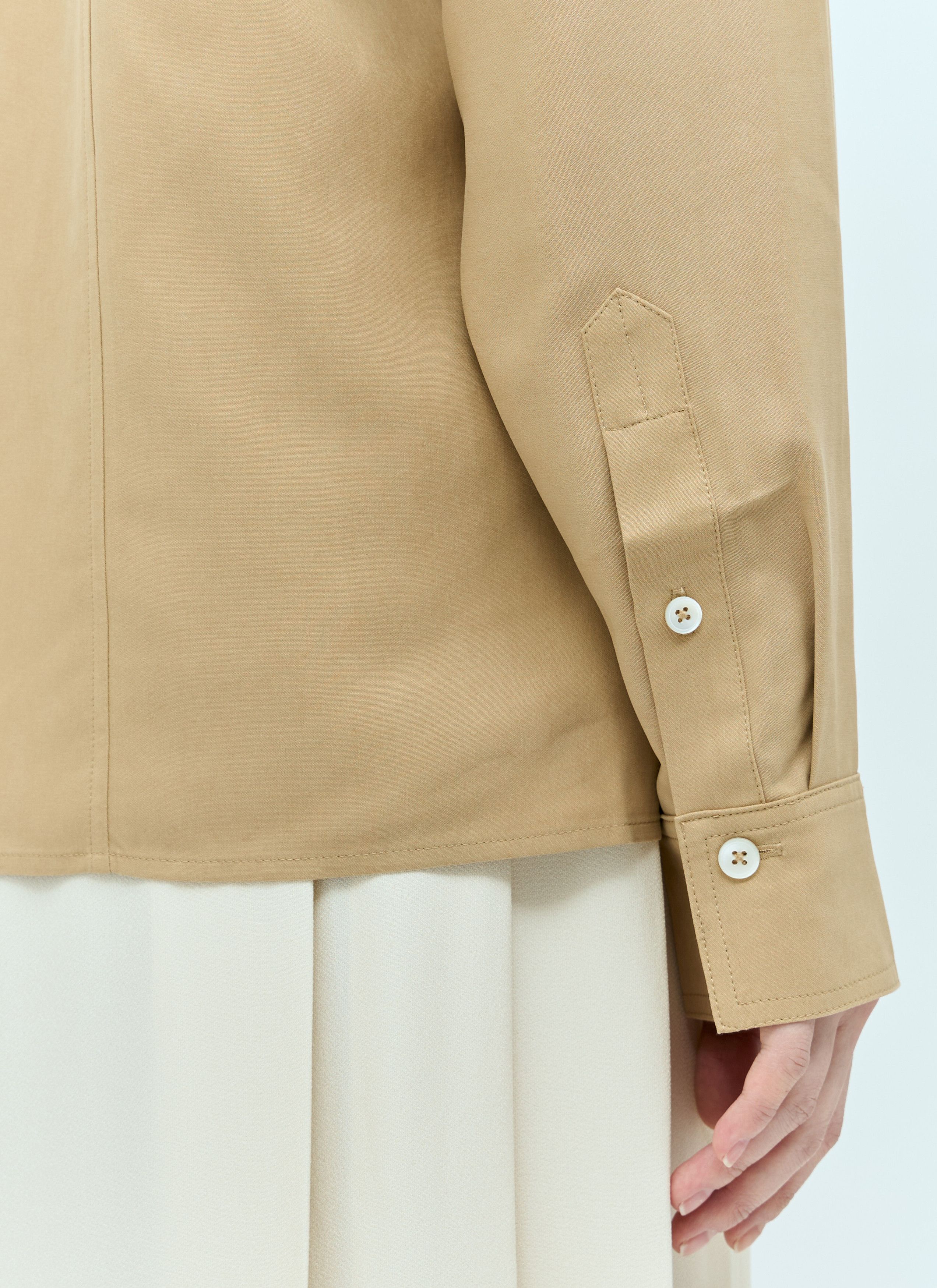 Toteme Panelled Silk Shirt Size XS / US 0-2 / IT 36-38 - 5 Thumbnail