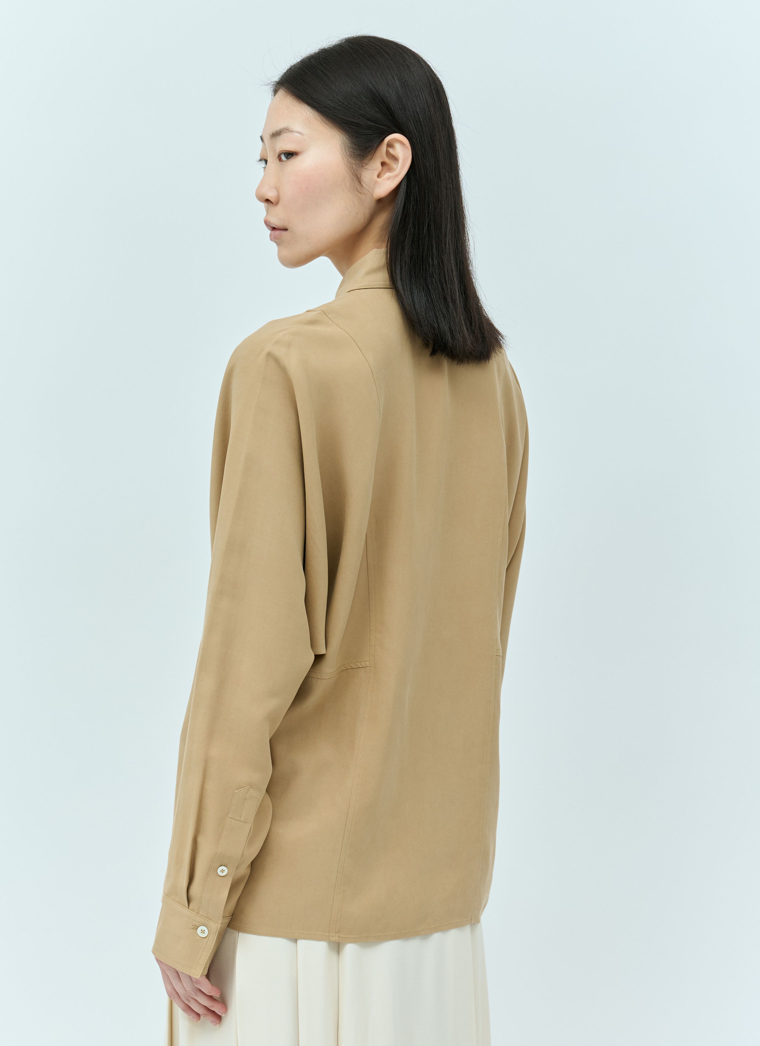 Toteme Panelled Silk Shirt Size XS / US 0-2 / IT 36-38 - 6 Thumbnail