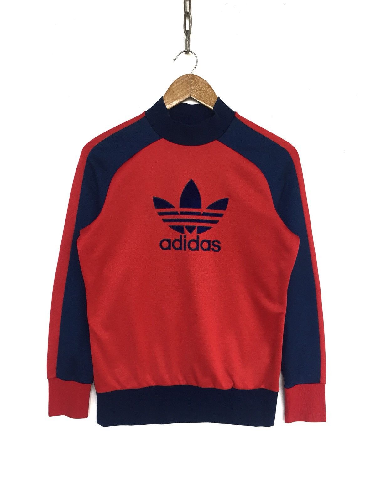 Adidas Vintage 90s Adidas Ventex France Red Blue Jumper Size US S / EU 44-46 / 1 - 1 Thumbnail