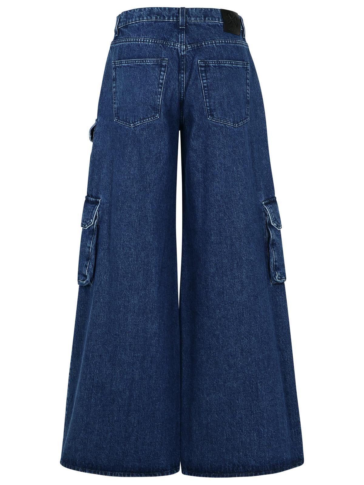 Off-White OFF-WHITE Cargo 'Baggy' Jeans In Blue Cotton Size 27" / US 4 / IT 40 - 3 Thumbnail