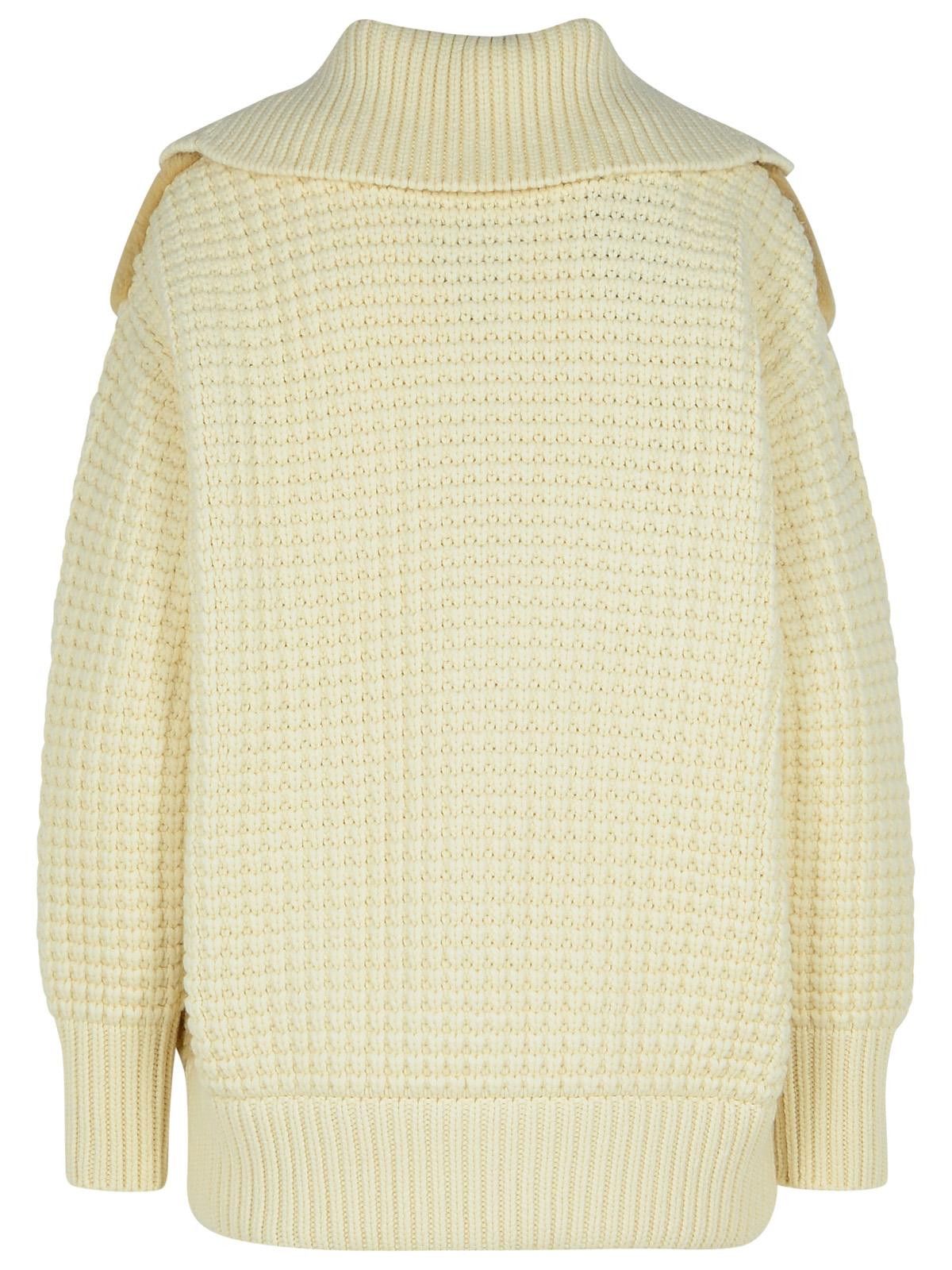 Fabiana Filippi FABIANA FILIPPI Cream Shearling Jacket Size M / US 6-8 / IT 42-44 - 3 Thumbnail