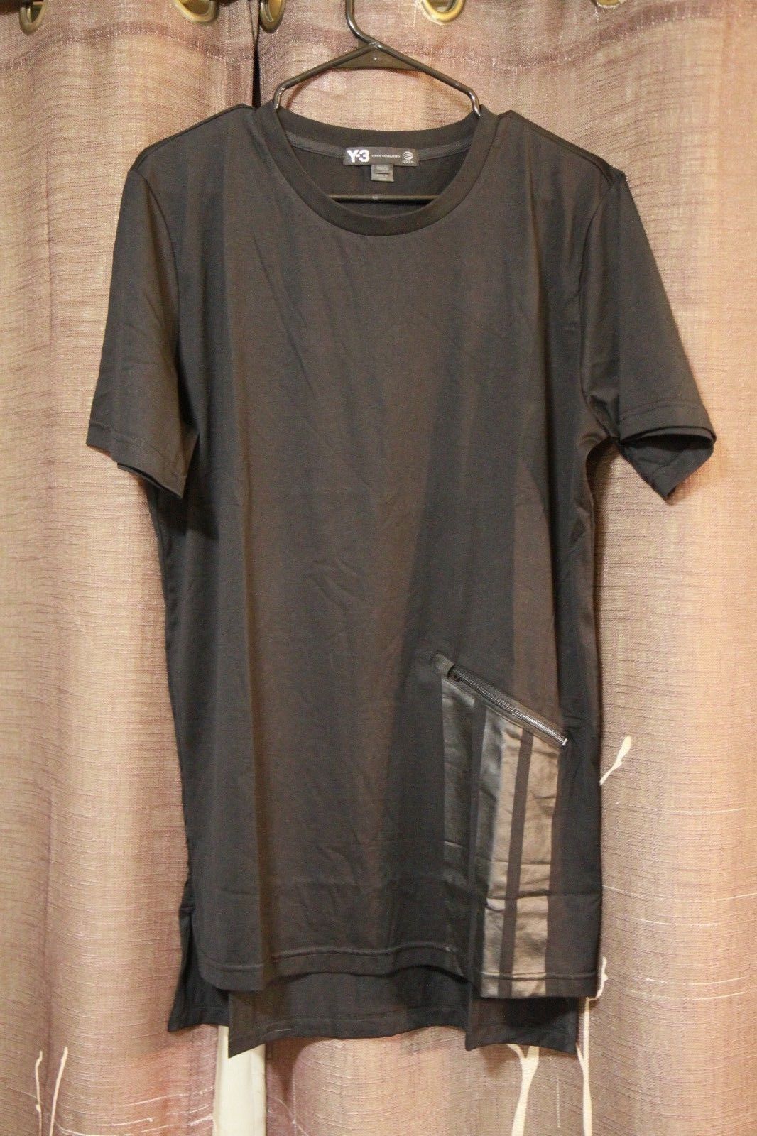Adidas Y-3 Pocket Zip 3 Stripe Tee XL