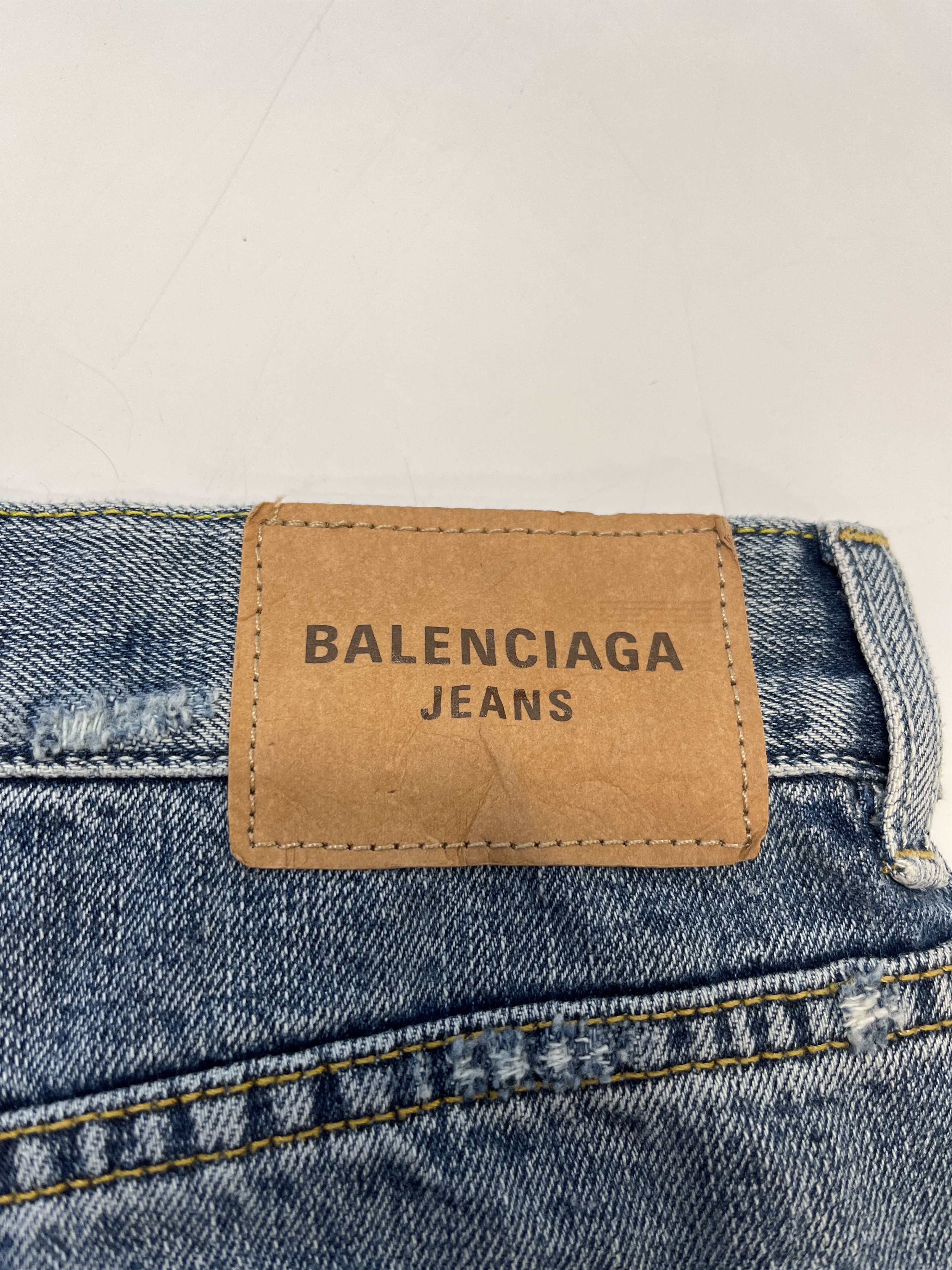 Balenciaga Reconstructed Jean Skirt Size 26" / US 2 / IT 38 - 3 Thumbnail
