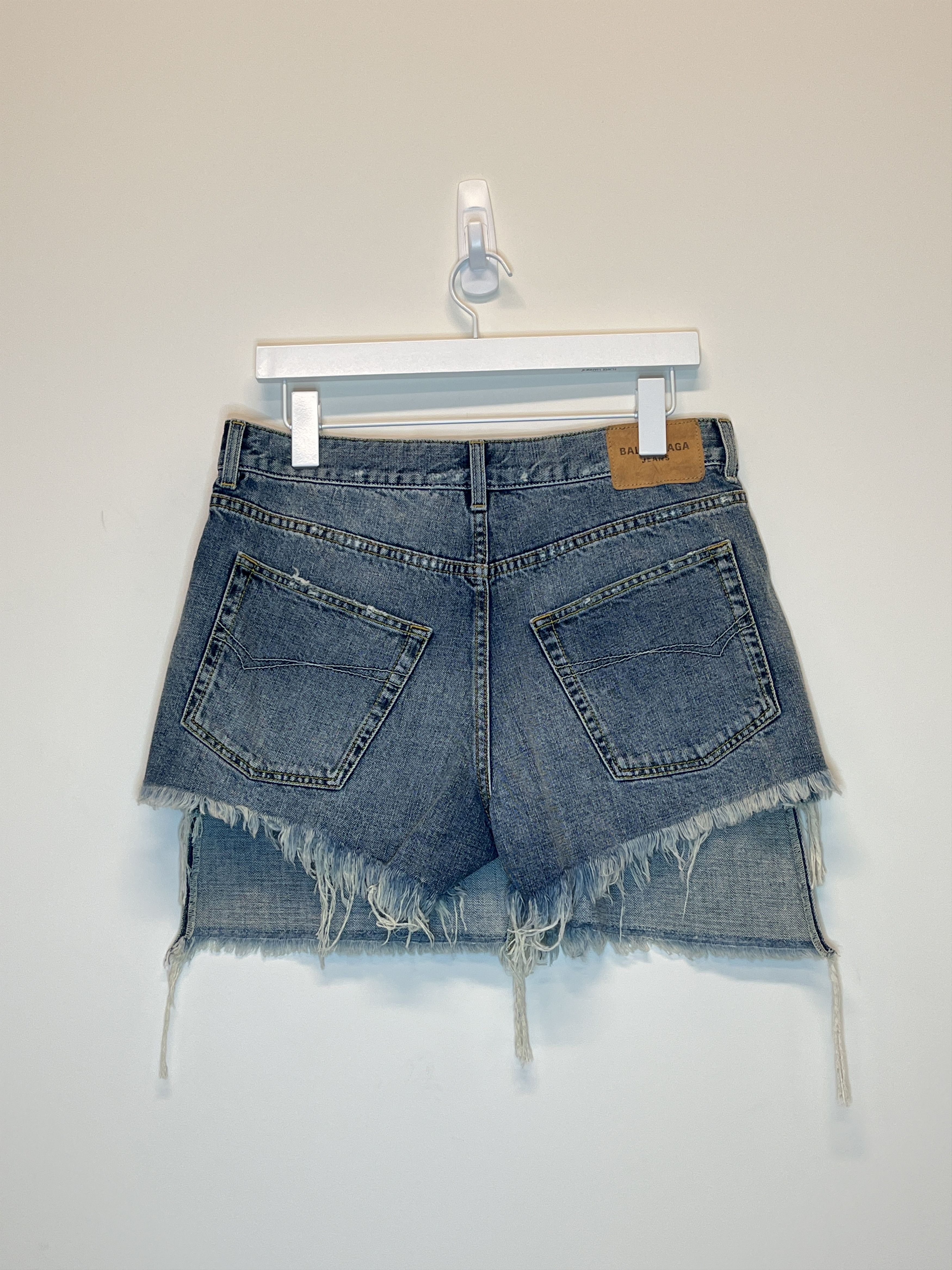 Balenciaga Reconstructed Jean Skirt Size 26" / US 2 / IT 38 - 2 Thumbnail