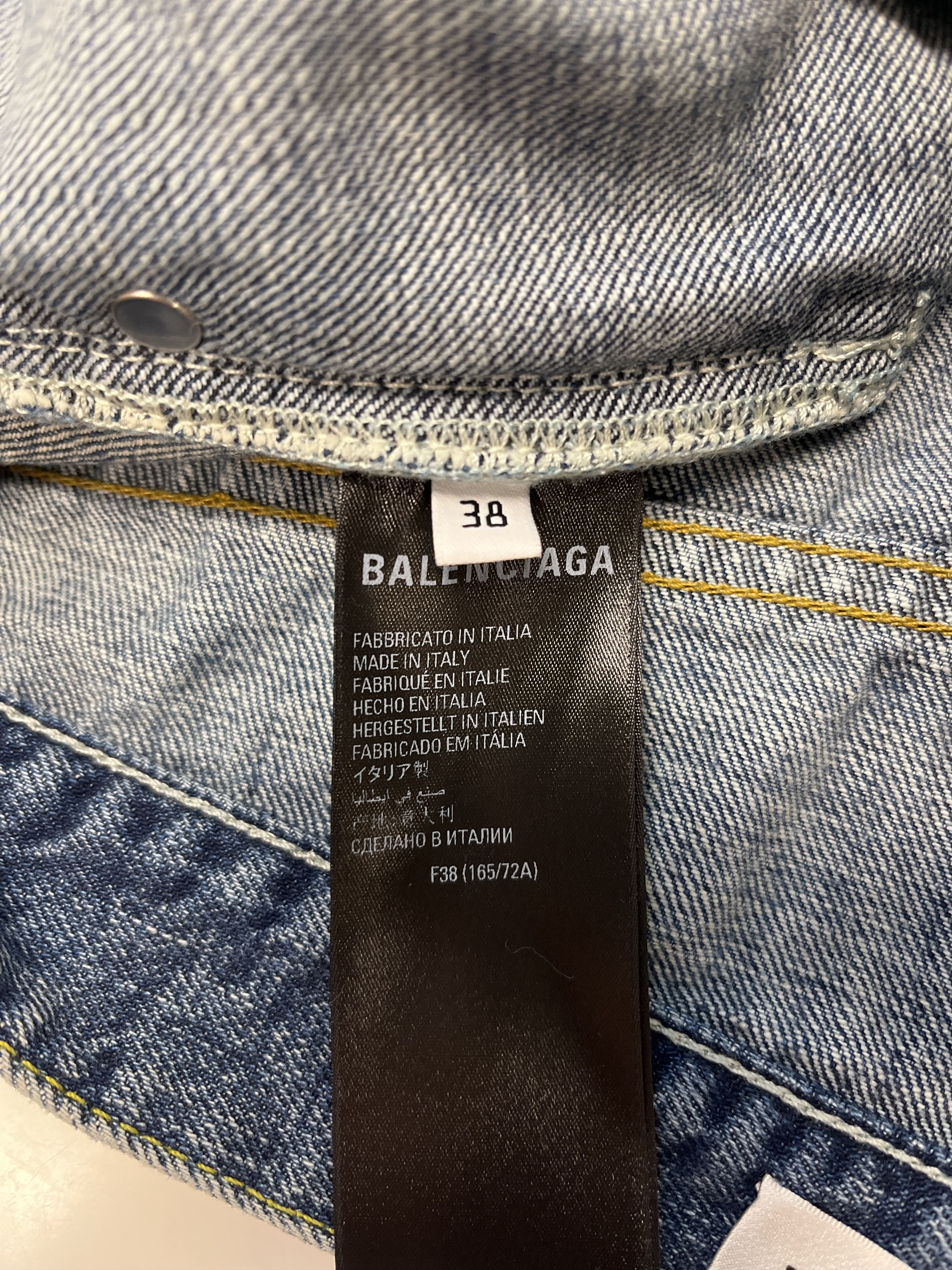 Balenciaga Reconstructed Jean Skirt Size 26" / US 2 / IT 38 - 5 Thumbnail