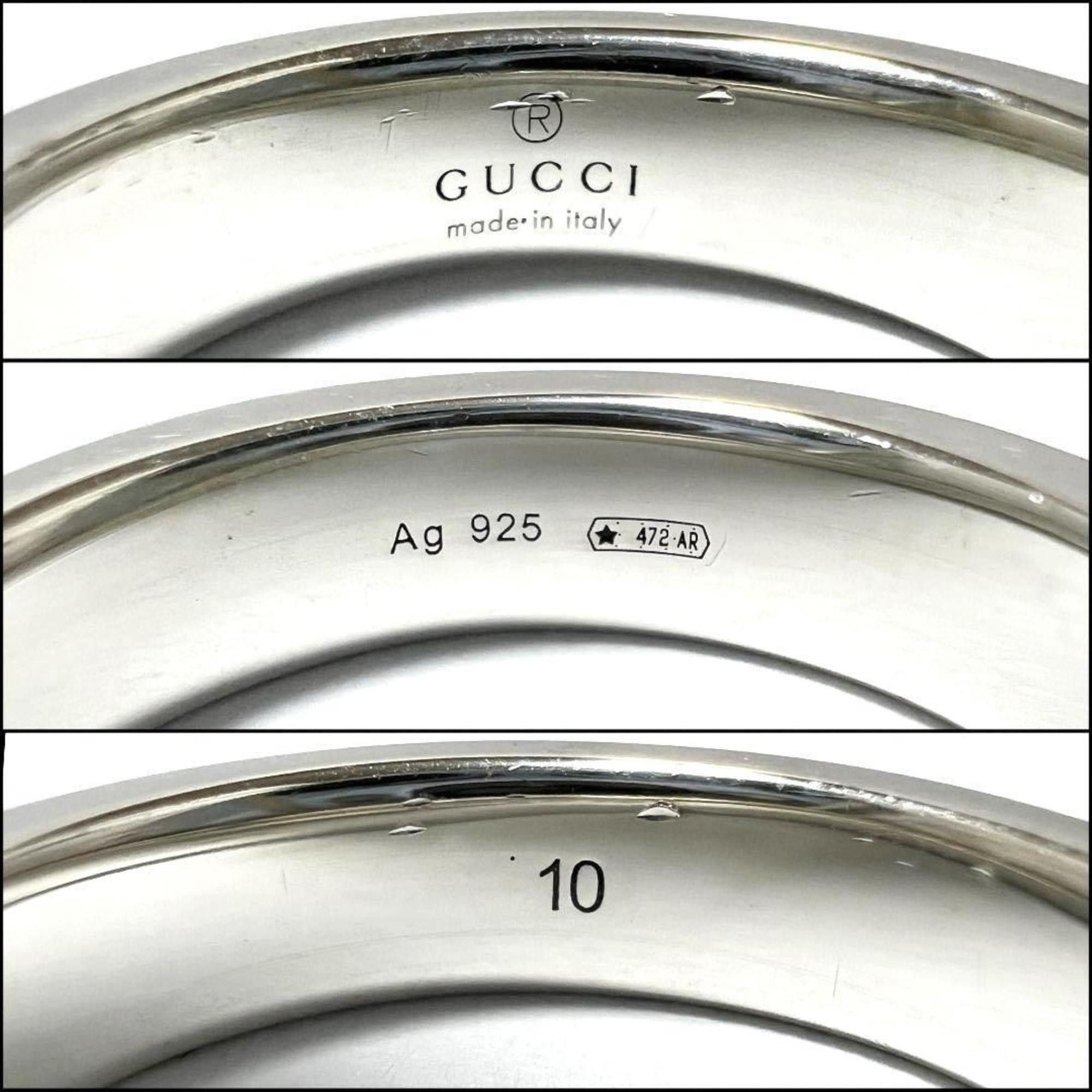 Gucci GUCCI Women's Ghost Pave Diamond Ring in Silver 925 Size ONE SIZE - 7 Thumbnail