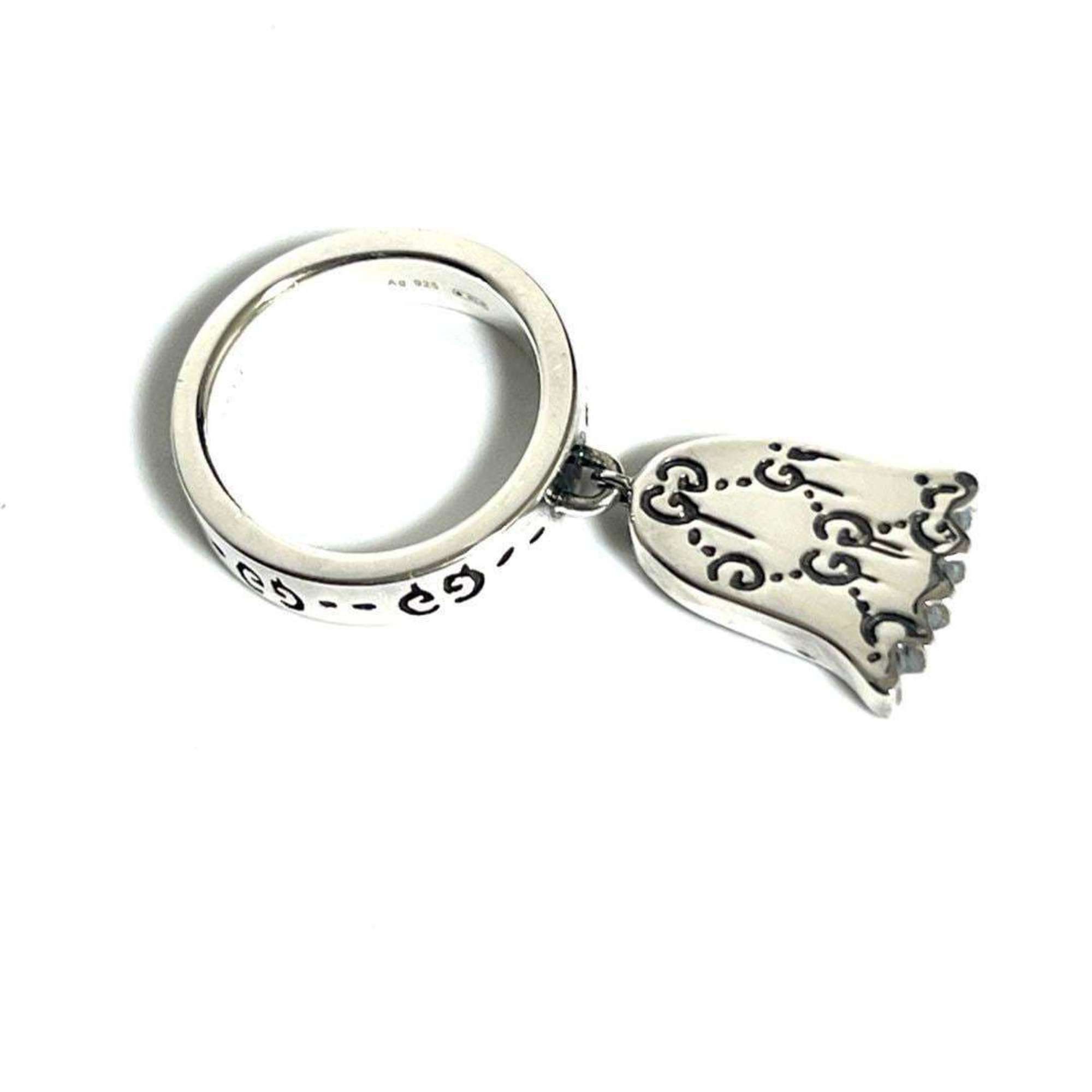 Gucci GUCCI Women's Ghost Pave Diamond Ring in Silver 925 Size ONE SIZE - 3 Thumbnail