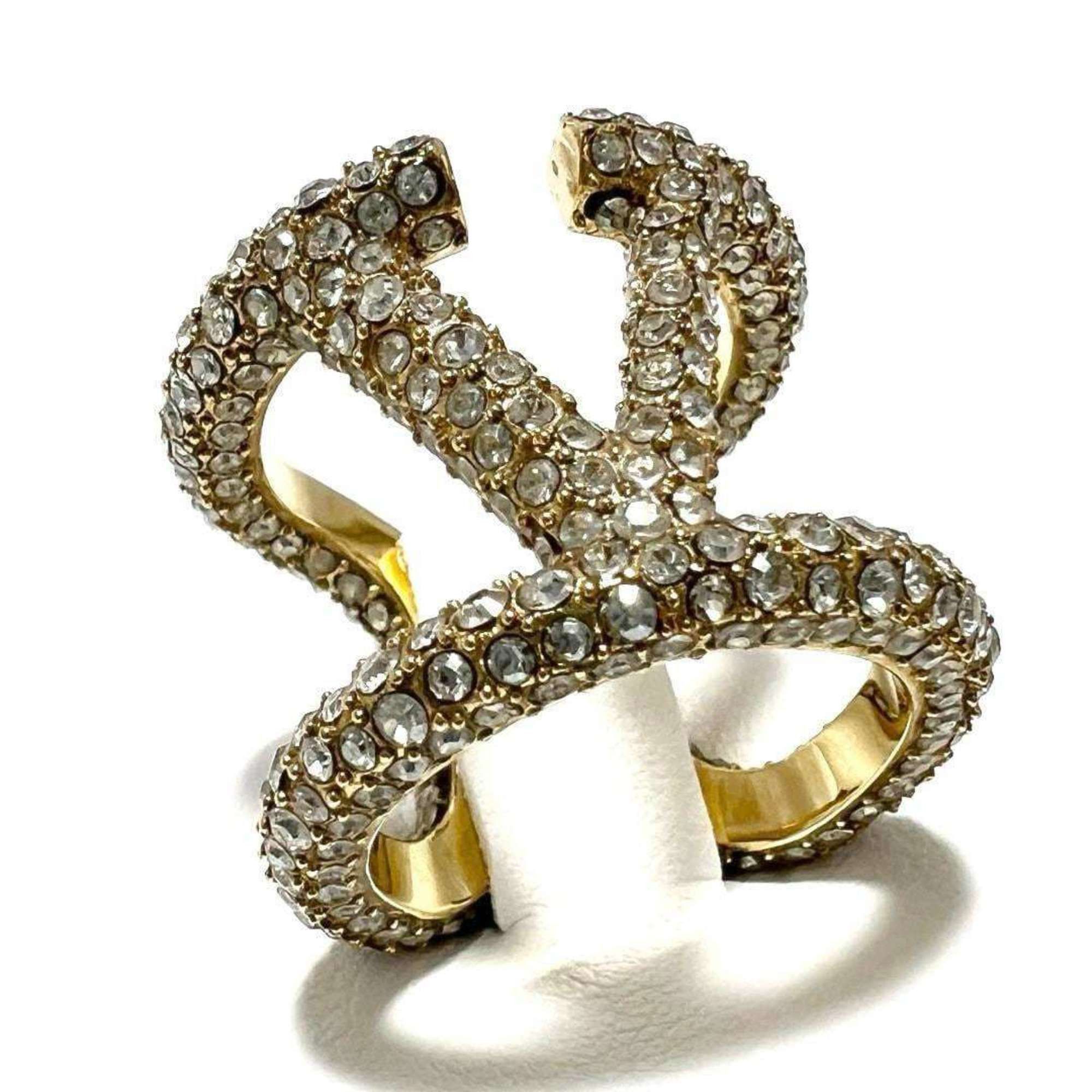 Valentino Valentino GARAVANI Women's V Logo Signature Ring Size ONE SIZE - 7 Thumbnail