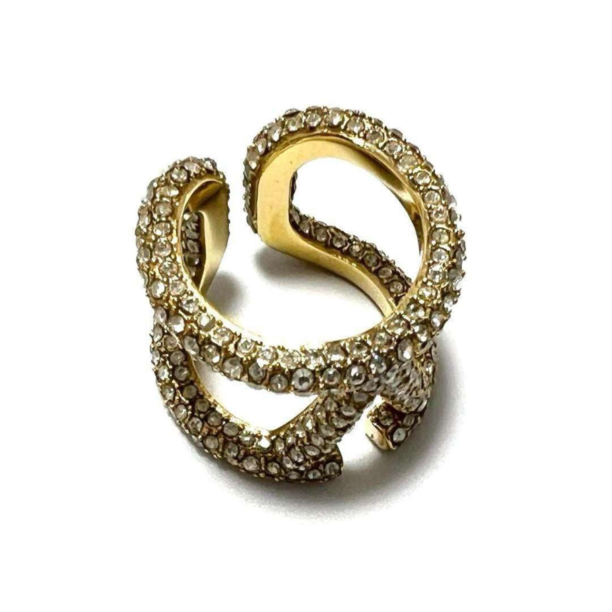 Valentino Valentino GARAVANI Women's V Logo Signature Ring Size ONE SIZE - 6 Thumbnail