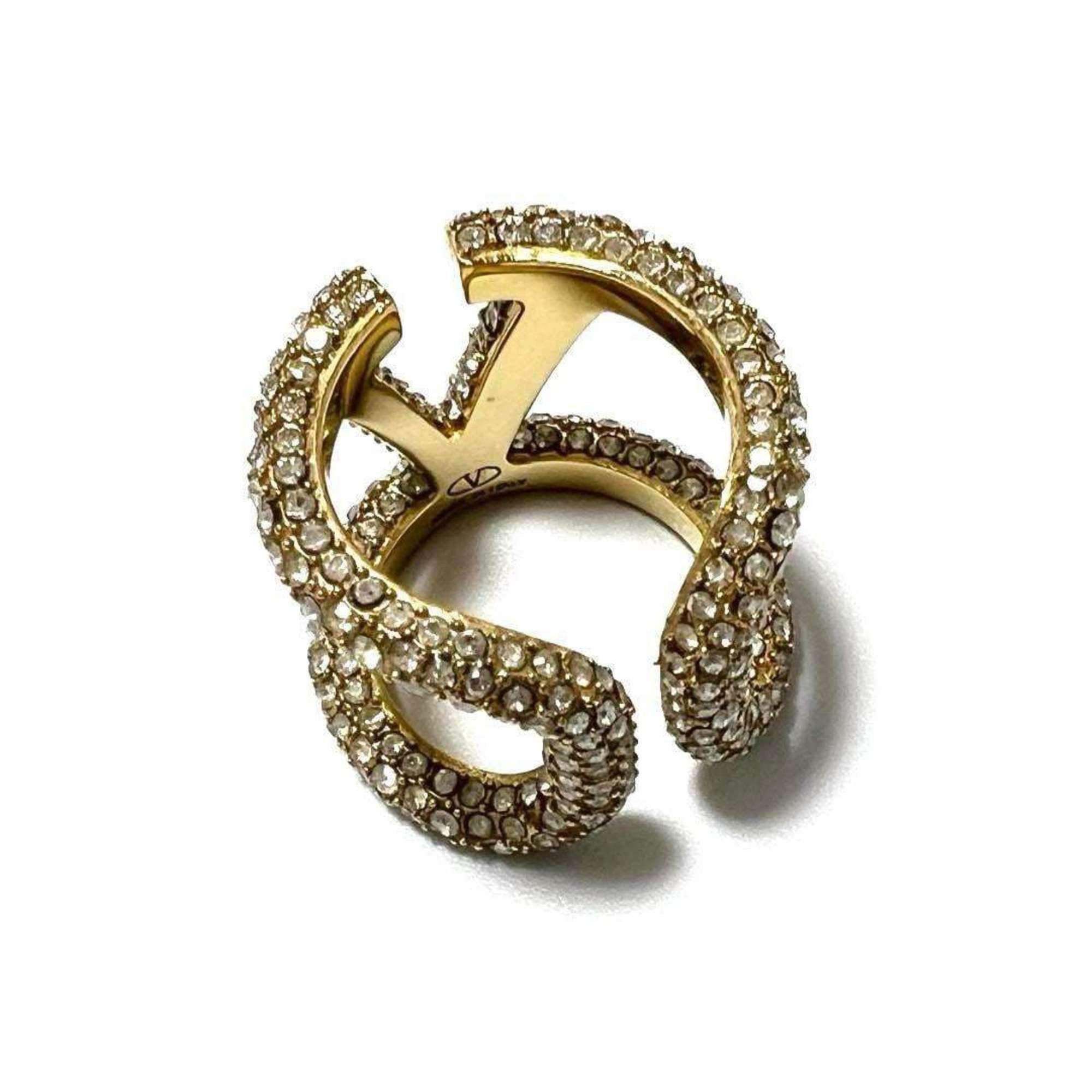 Valentino Valentino GARAVANI Women's V Logo Signature Ring Size ONE SIZE - 5 Thumbnail