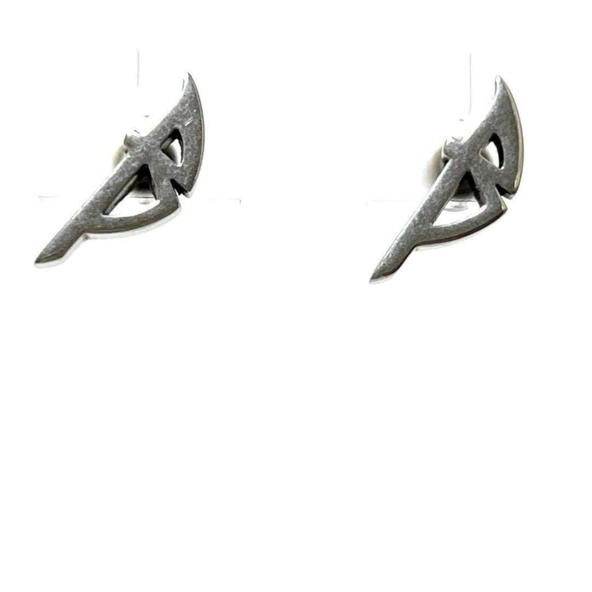 Balenciaga Balenciaga Men's and Women's Typo Metal Earrings Size ONE SIZE - 2 Thumbnail