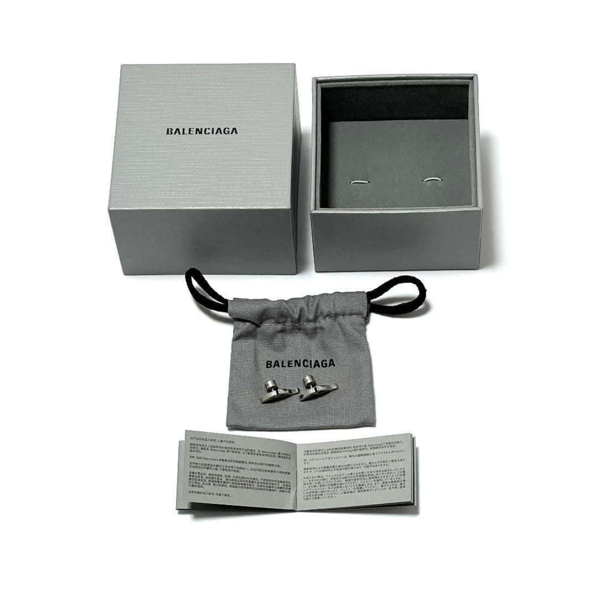Balenciaga Balenciaga Men's and Women's Typo Metal Earrings Size ONE SIZE - 9 Thumbnail