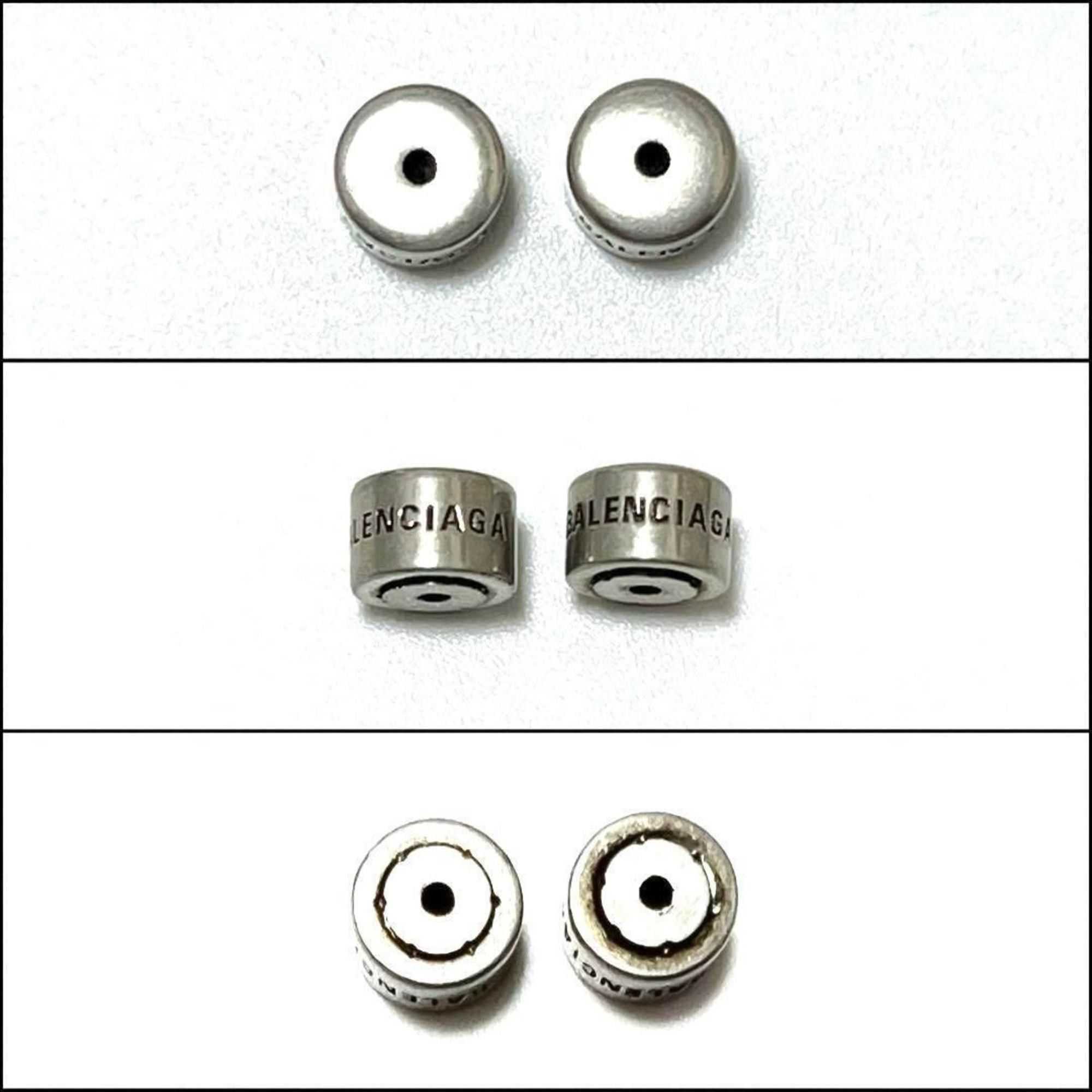 Balenciaga Balenciaga Men's and Women's Typo Metal Earrings Size ONE SIZE - 7 Thumbnail