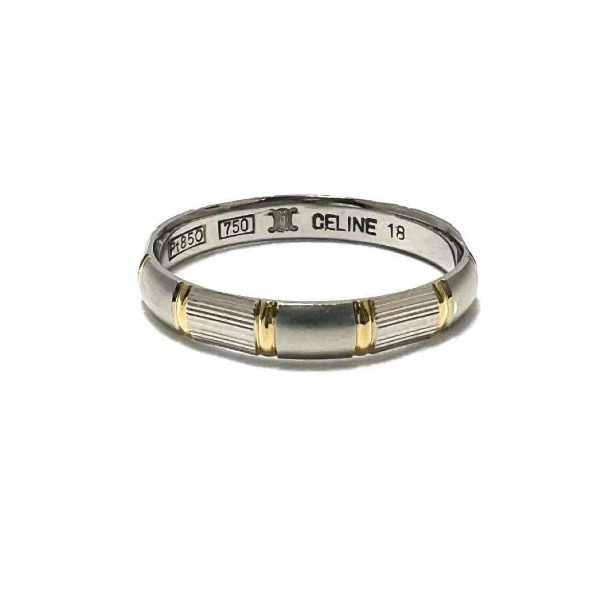 Celine CELINE Men's Ring Platinum Yellow Gold K18 Combi Trim Off Size ONE SIZE - 2 Thumbnail