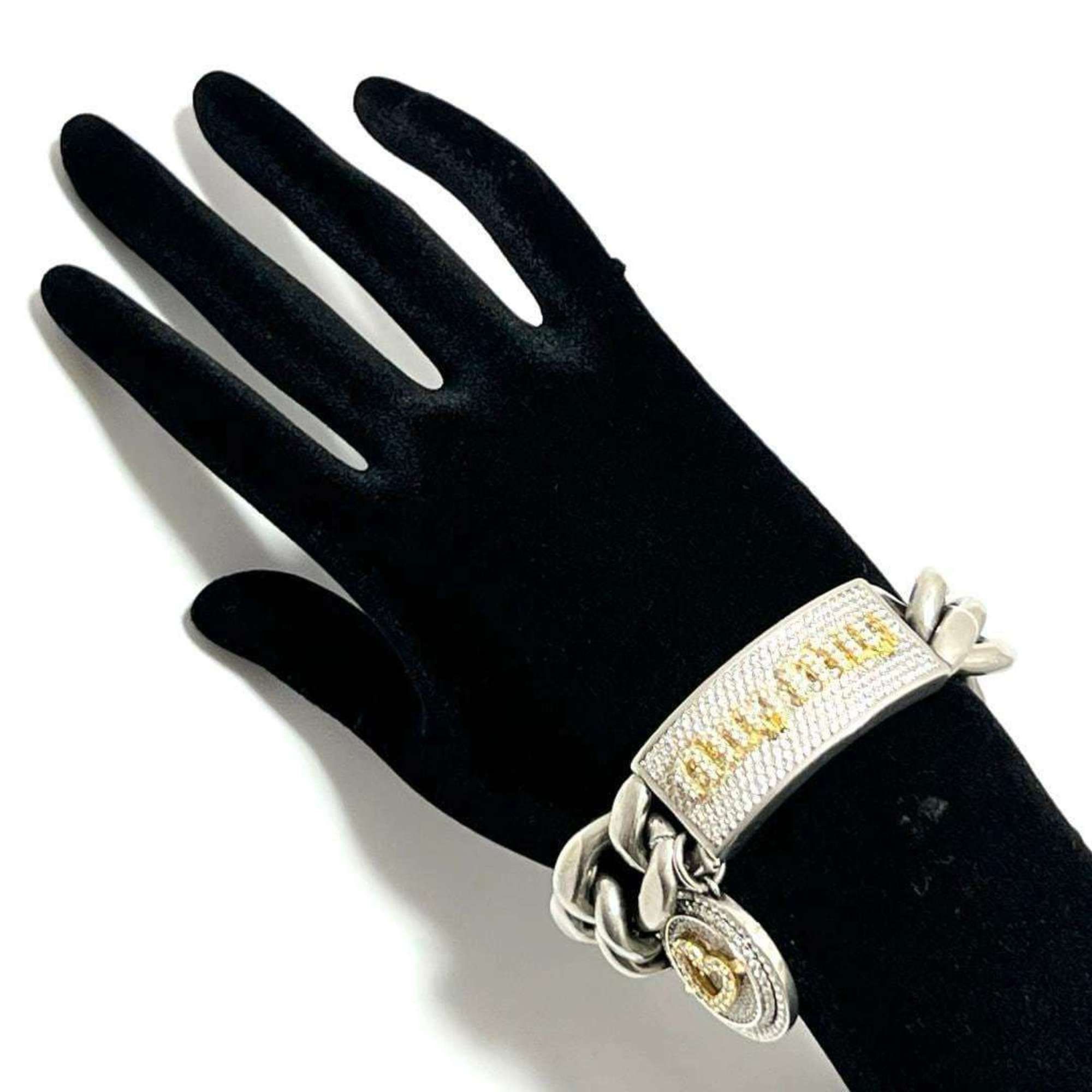 Miu Miu Miu Miu Miu Women's Crystal ID Bracelet with Pave Charm Size ONE SIZE - 10 Thumbnail