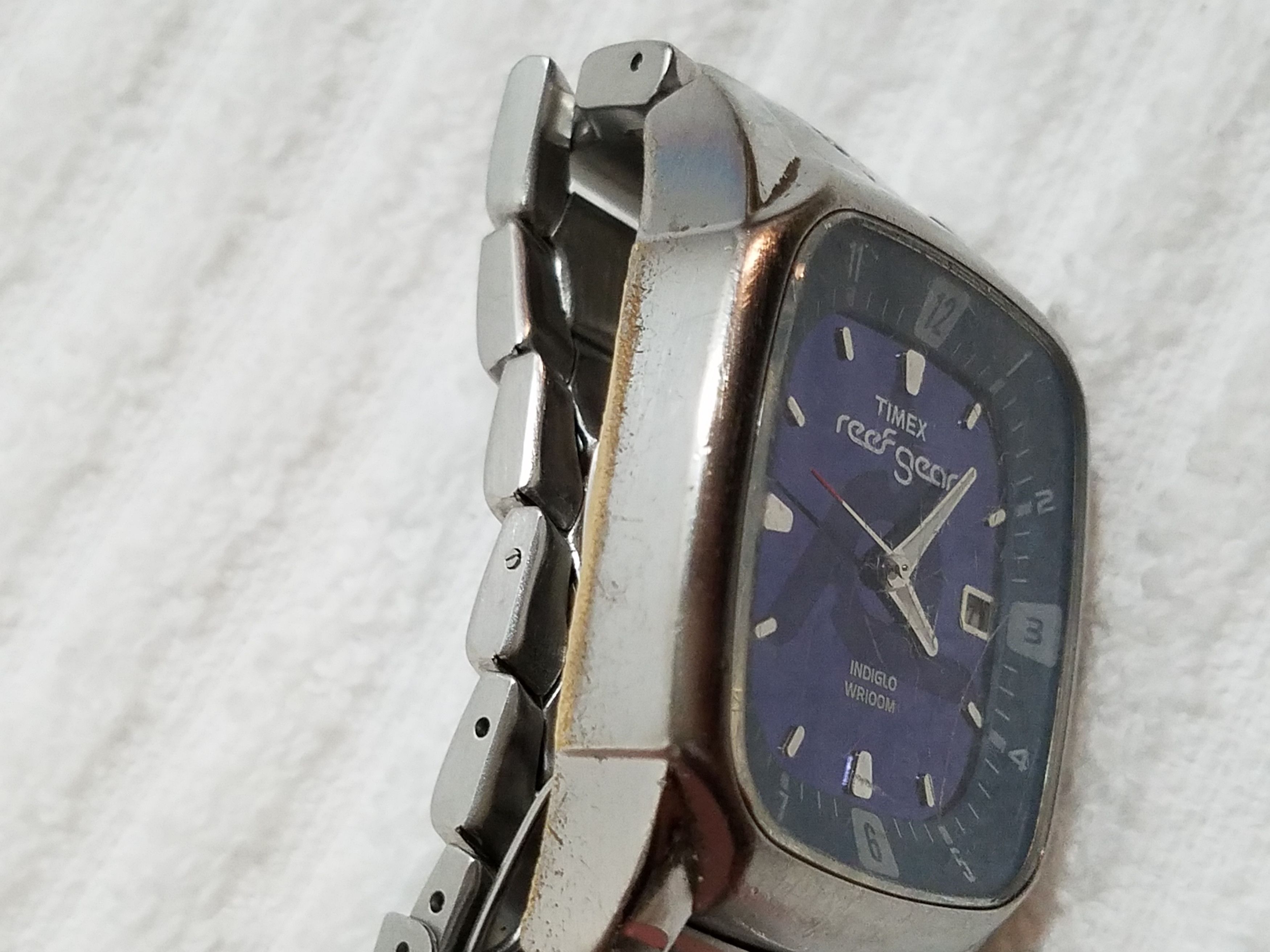 Timex Vintage Timex Reef Gear Indiglo Watch Stainless Steel