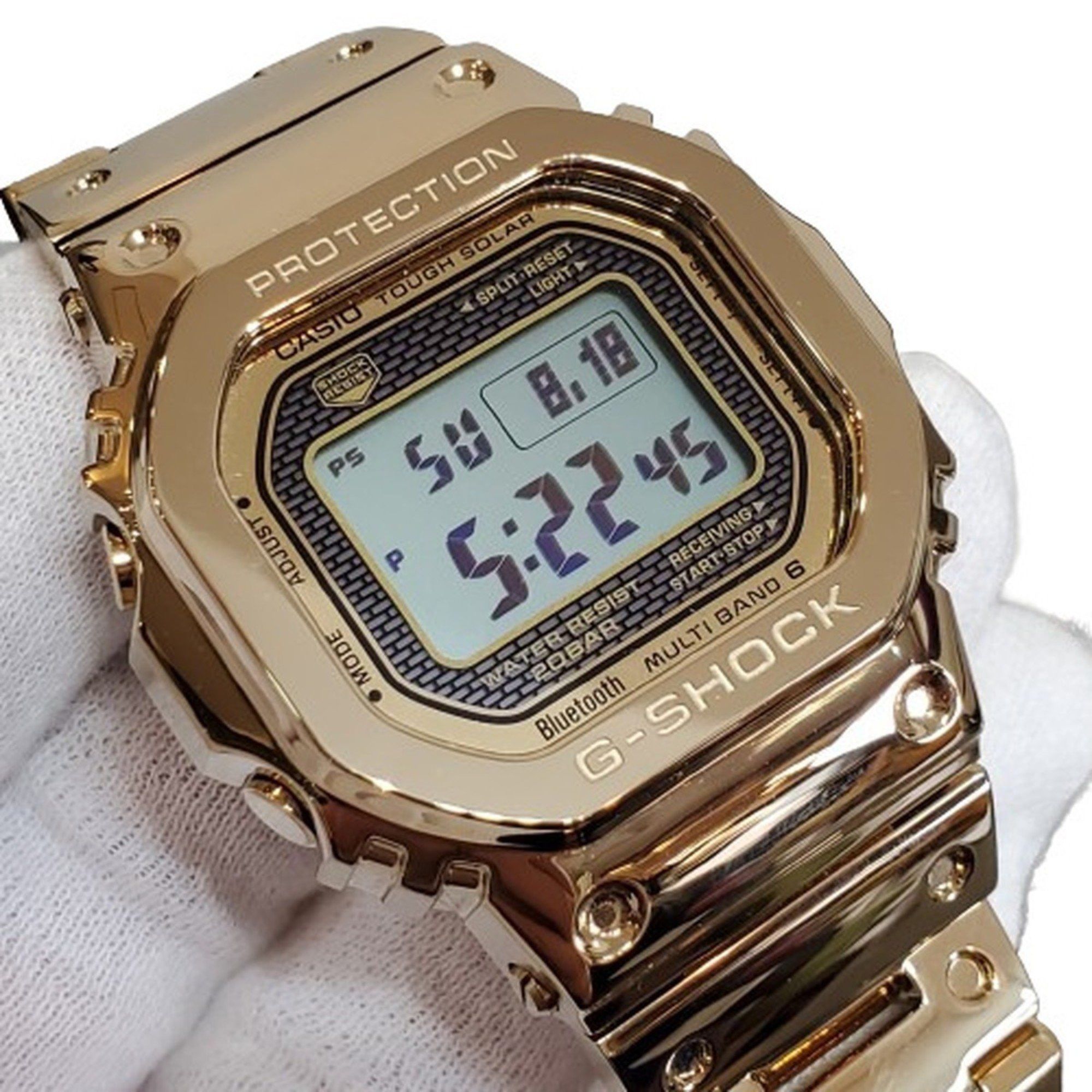 Casio G-SHOCK CASIO Watch GMW-B5000TFG-9JR 35th Anniversary 35TH ORIGIN Full Metal Gold Band Radio Solar Digital Bluetooth Compatible Men's Kaizuka Store Size ONE SIZE - 4 Thumbnail