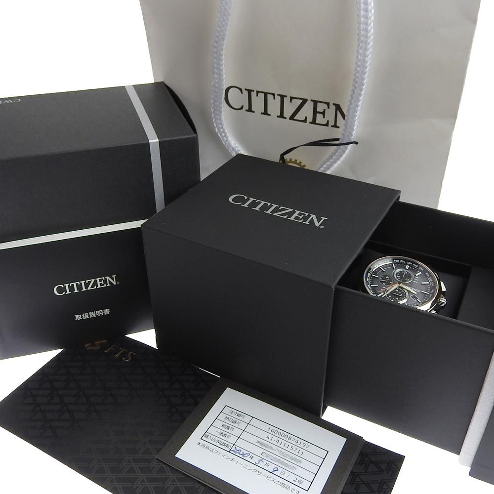 Other Other Citizen Attesa Eco-Drive Chronograph H804 T025609 Metal Quartz H804 T025609 DUTY FREE for USA Size ONE SIZE - 8 Thumbnail