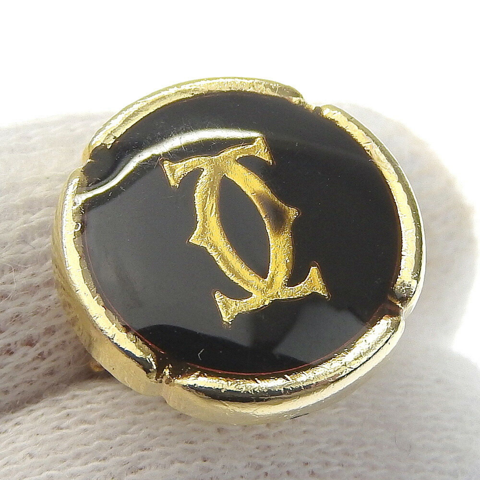 Cartier CARTIER Cufflinks and tie pin set Gold Black Tie tack Size ONE SIZE - 4 Thumbnail