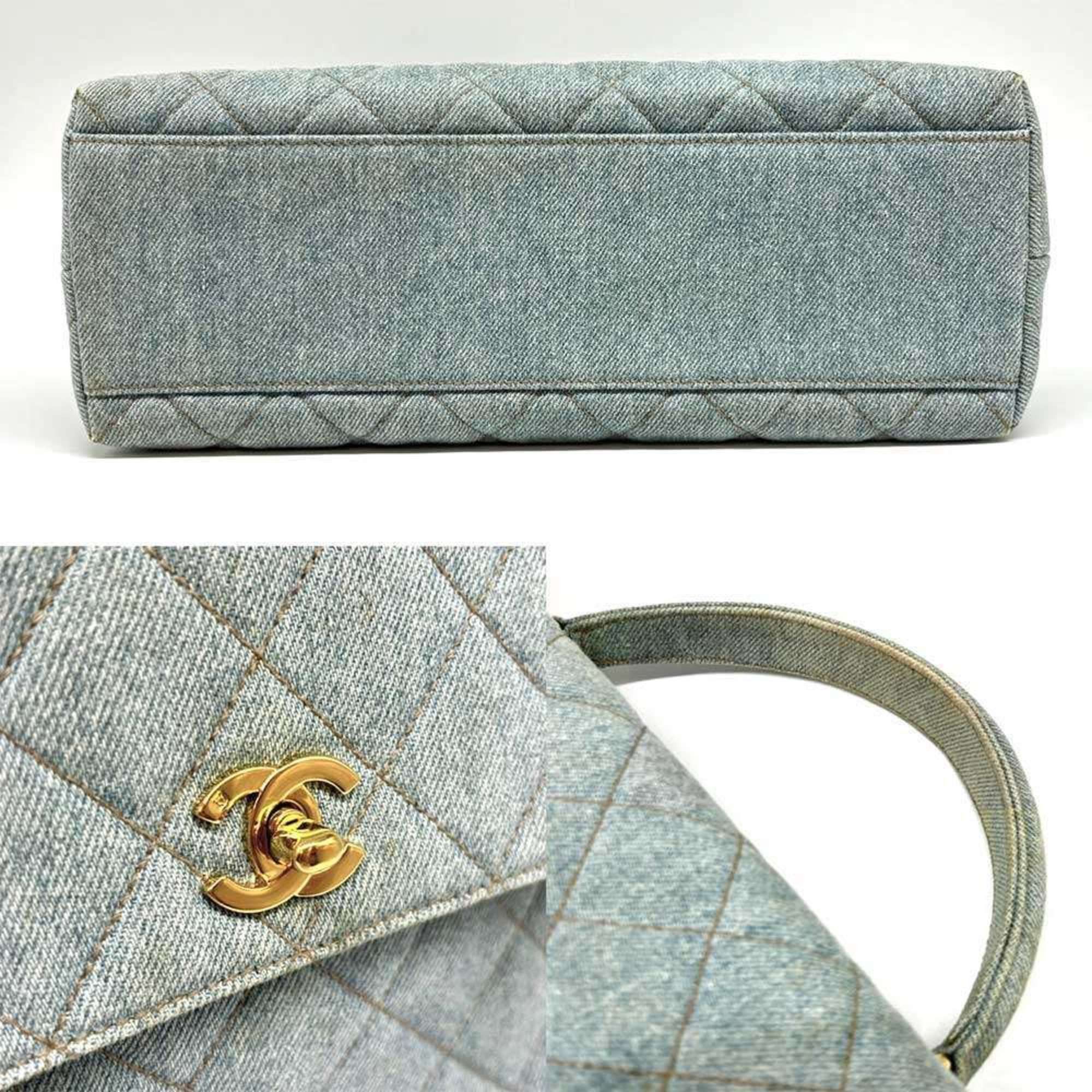 Chanel Chanel handbag denim stitching coco mark indigo blue CHANEL Size ONE SIZE - 4 Thumbnail