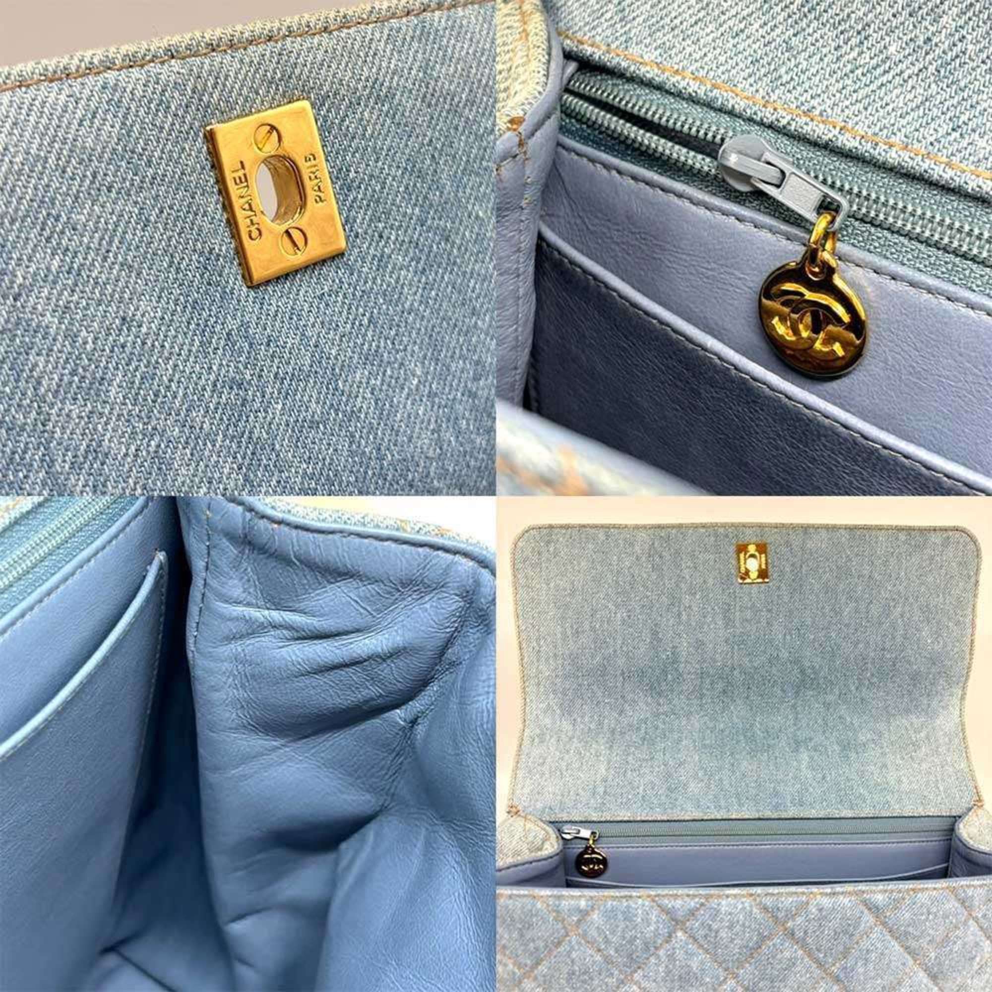 Chanel Chanel handbag denim stitching coco mark indigo blue CHANEL Size ONE SIZE - 6 Thumbnail