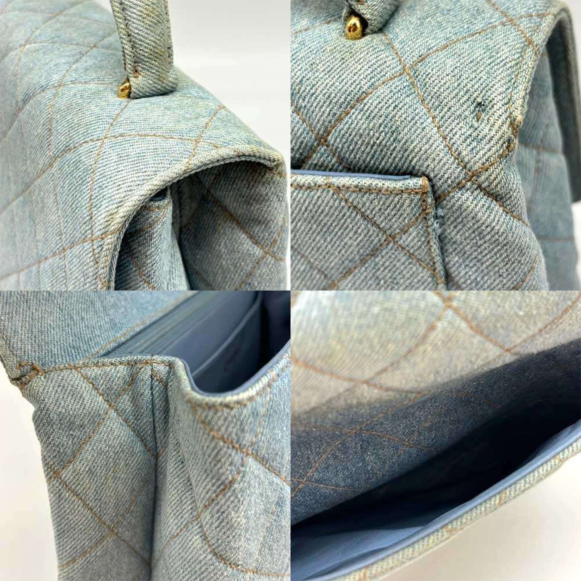 Chanel Chanel handbag denim stitching coco mark indigo blue CHANEL Size ONE SIZE - 5 Thumbnail